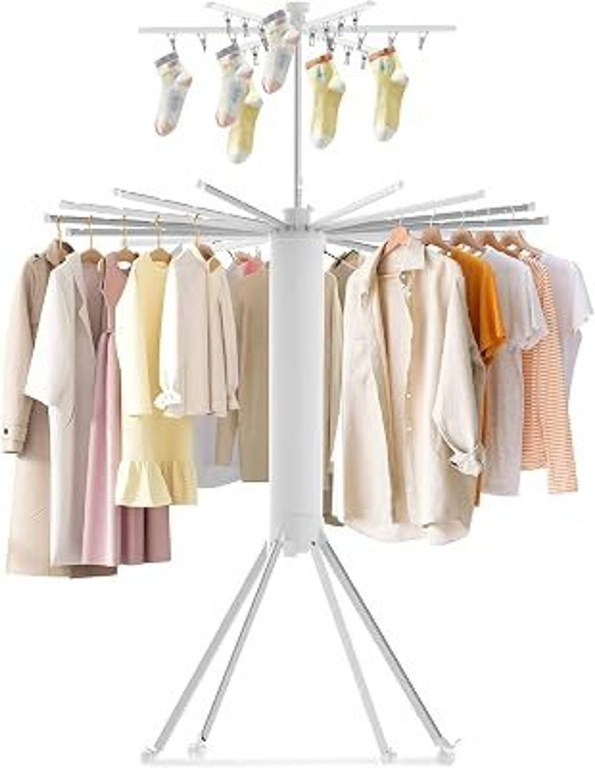rajdip Aluminium Clothes Dryer Stand White - Image 1