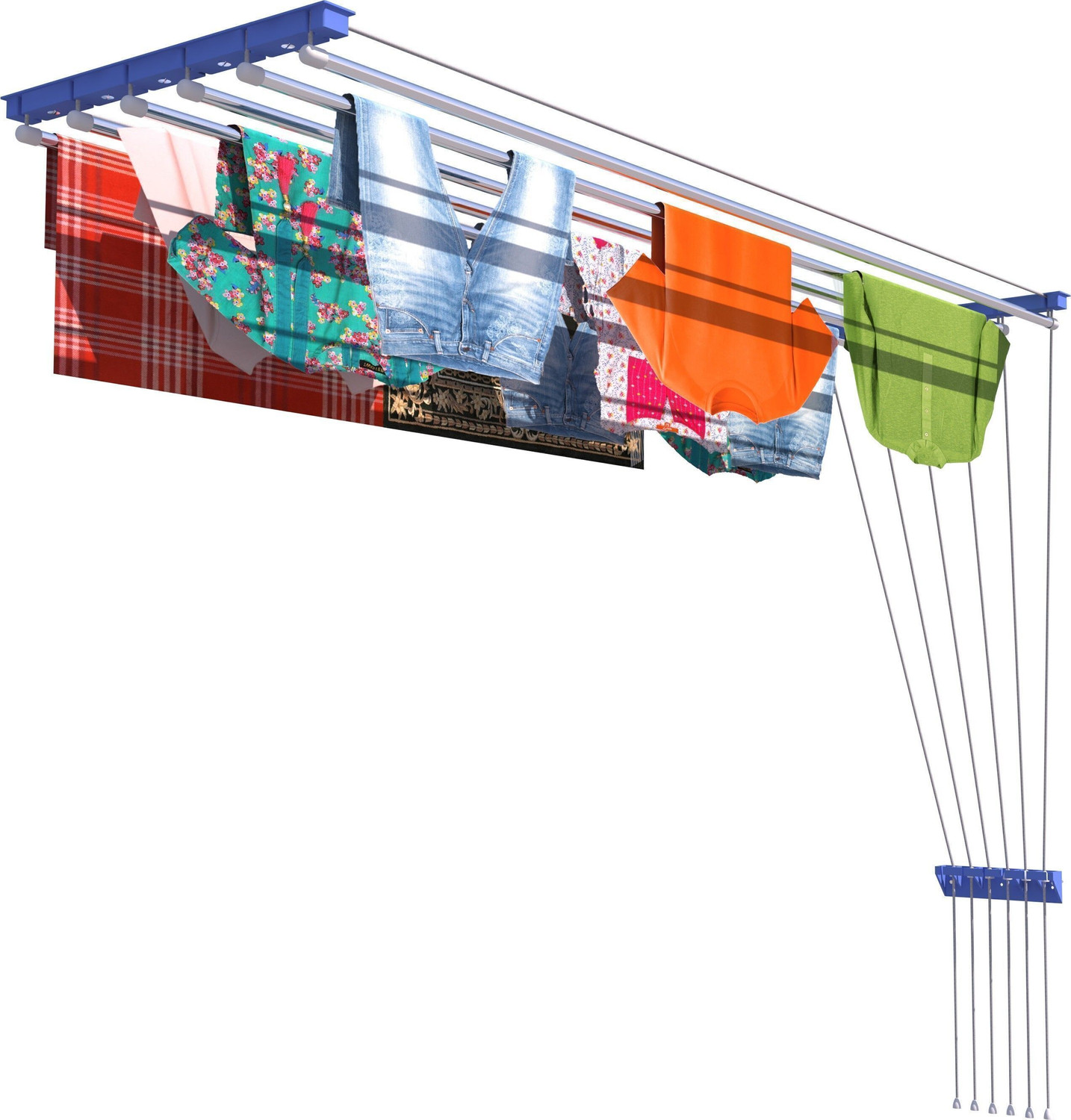 Image of laxhmi industries Steel Wall Cloth Dryer Stand 5 ft