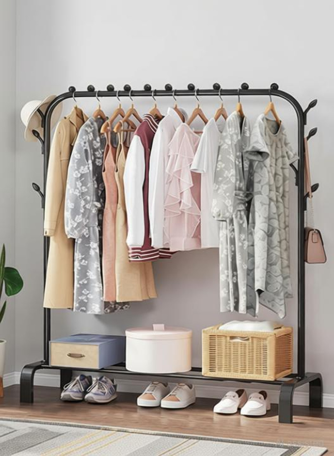 Image of Domera Steel Floor Cloth Dryer Stand Cloth Hanging Stand
