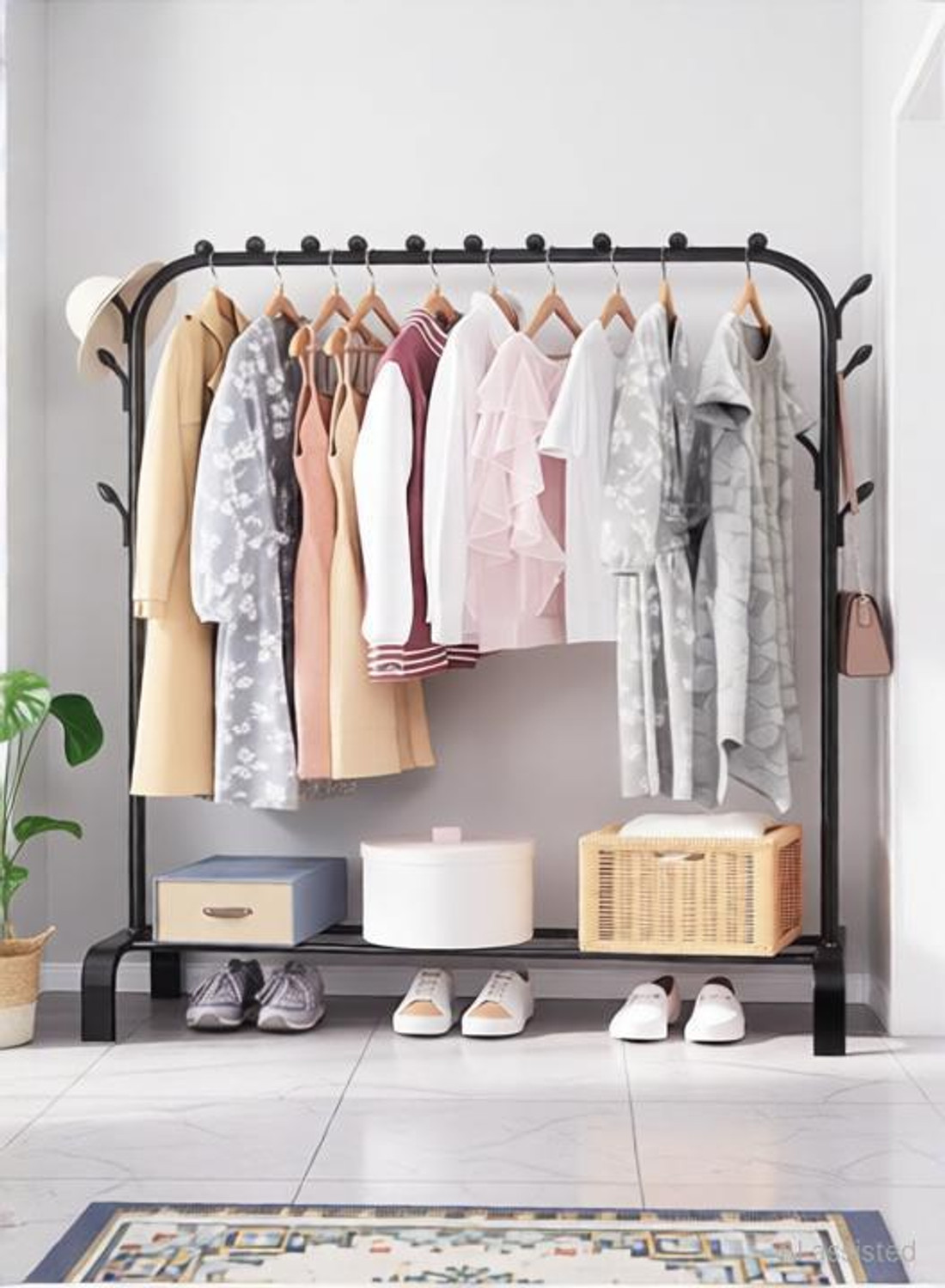 Image of Domera Steel Floor Cloth Dryer Stand Cloth Hanging Stand
