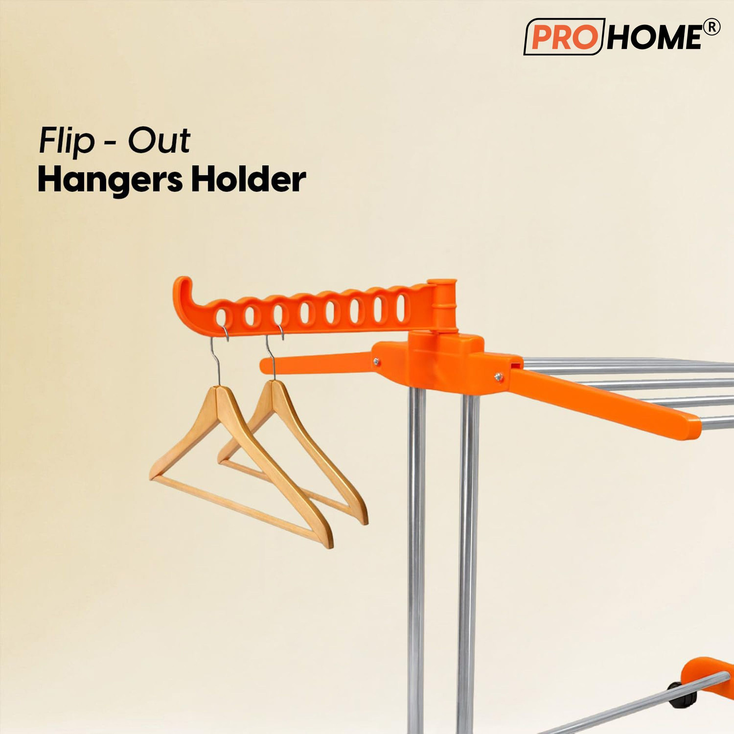 Image of ProHome Steel Floor Cloth Dryer Stand 100 KG Load Heavy Duty Stainless Steel Clothes Drying Stand for Home