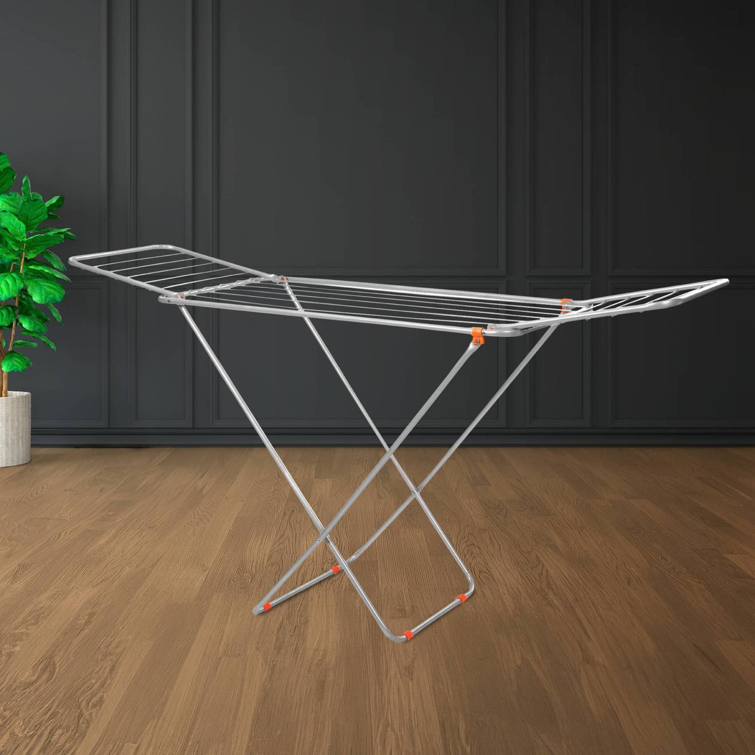 Bathla Steel Floor Cloth Dryer Stand | Aero - Mobidry | Heavy Duty, Lightweight | 1 Year Warranty