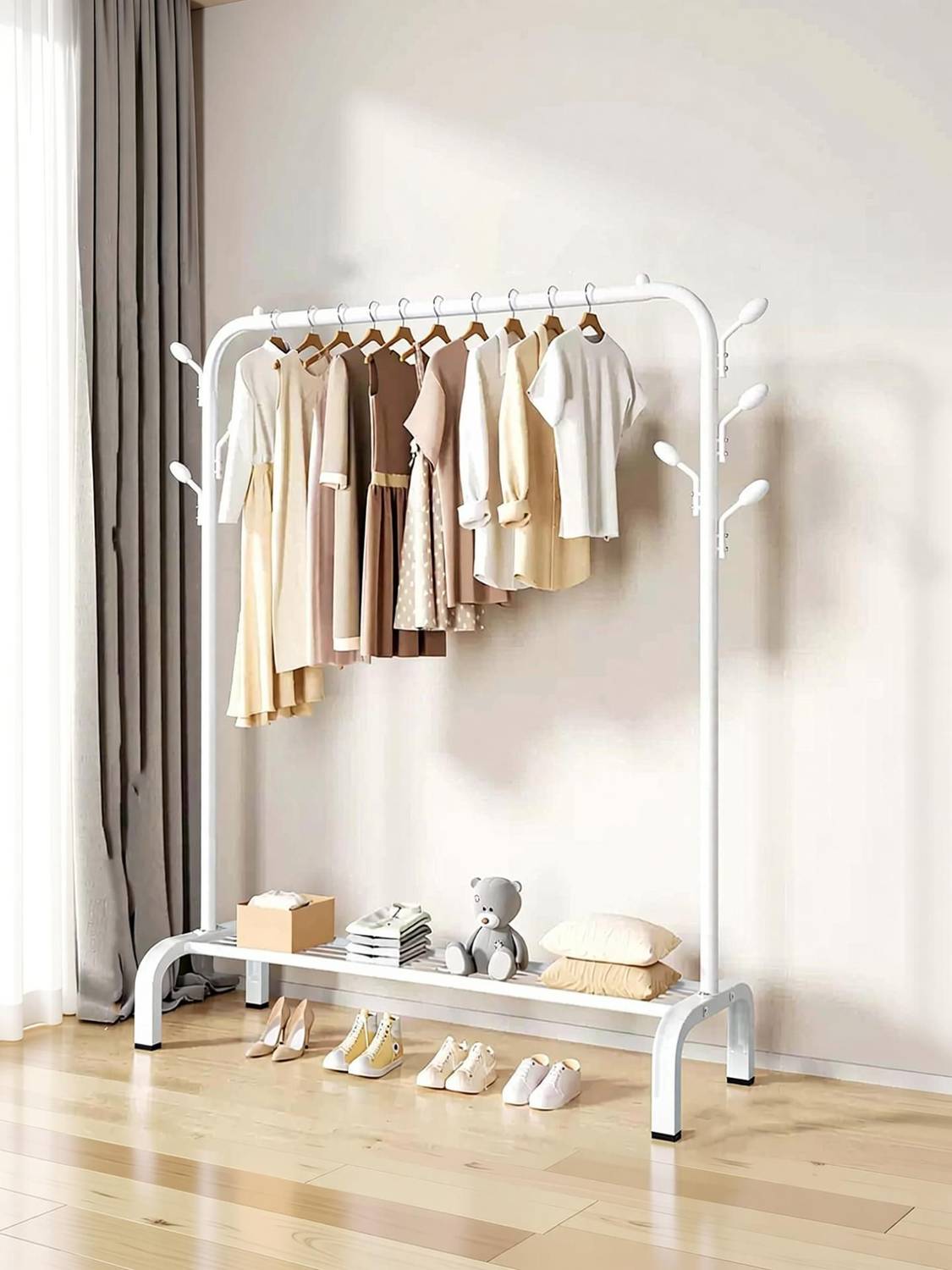 BUCKETLIST Metal Garment Stand Rack - Image 3