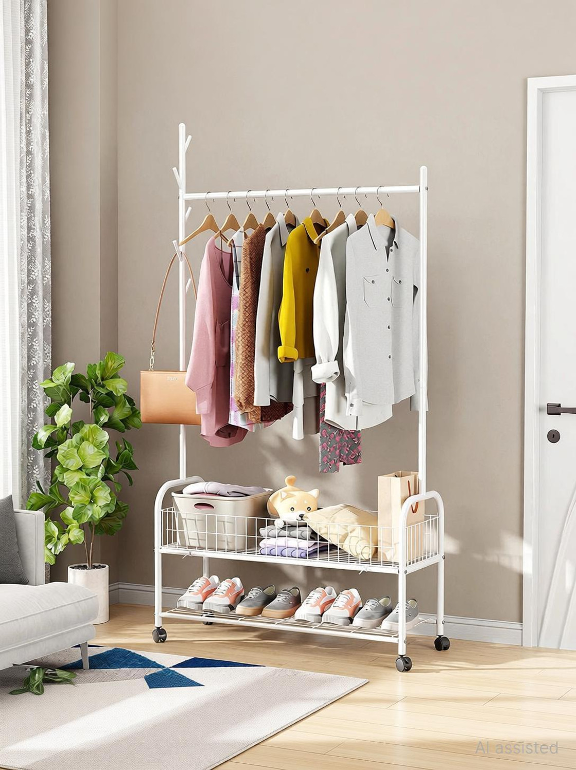 Image of LUKZER Steel Floor Cloth Dryer Stand MGR
