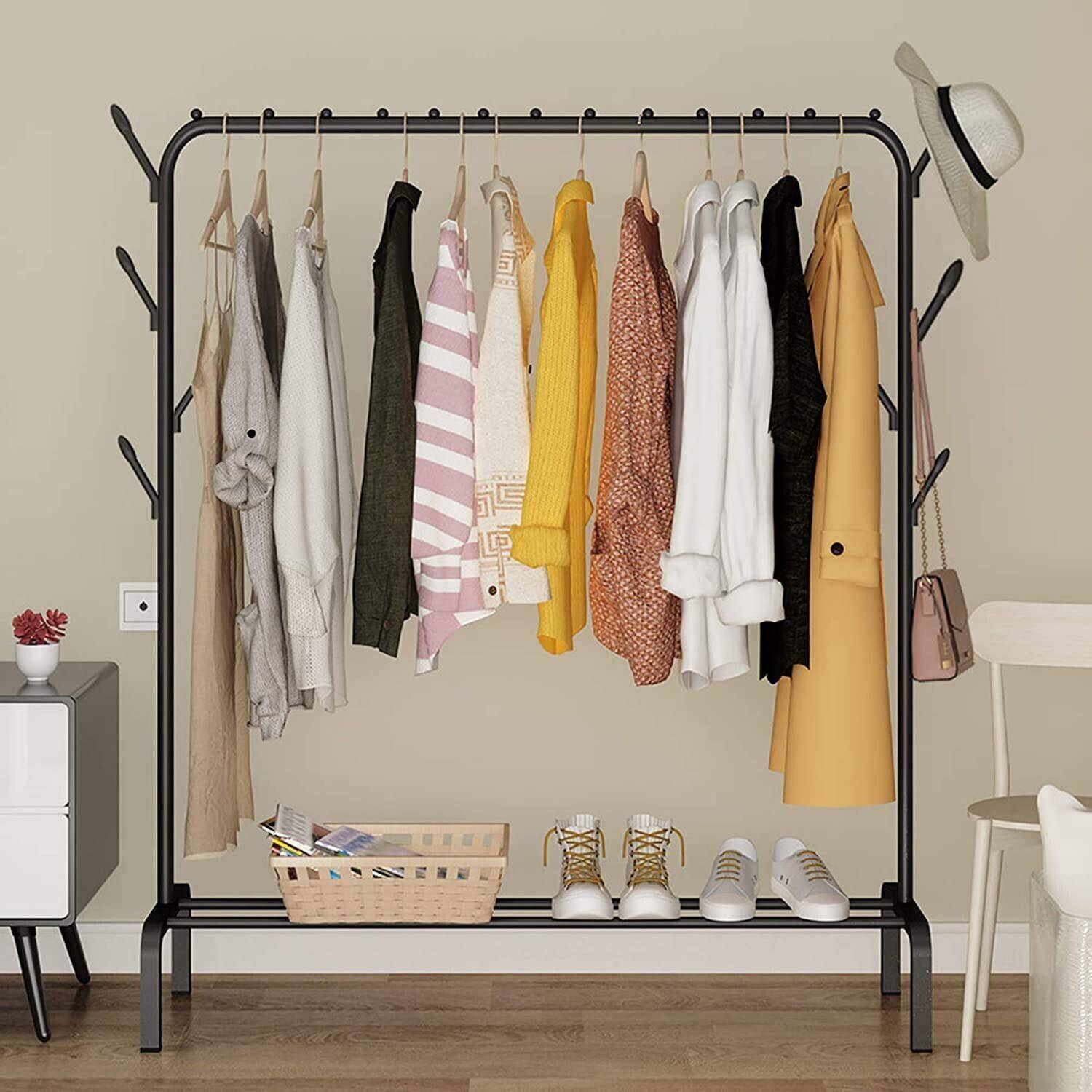 BUCKETLIST Steel Cloth Dryer Stand, Black - Image 4
