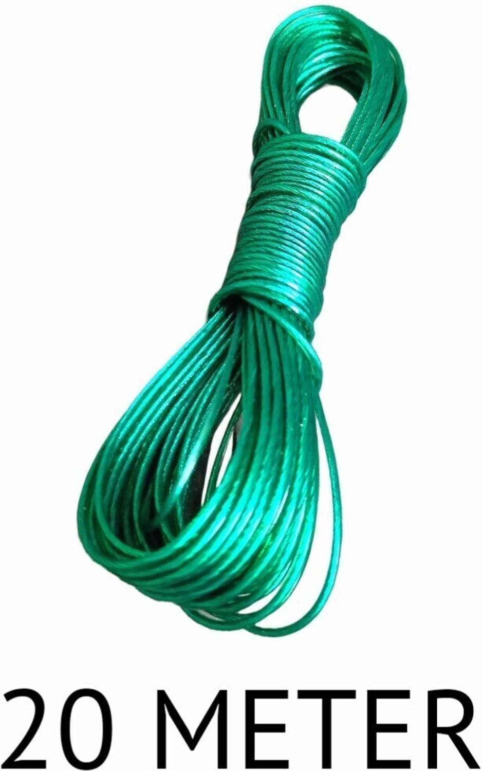 ABlue Clipper CLOTH HANGING ROPE FOR HANGING CLOTH ANYWHERE Iron Clothesline