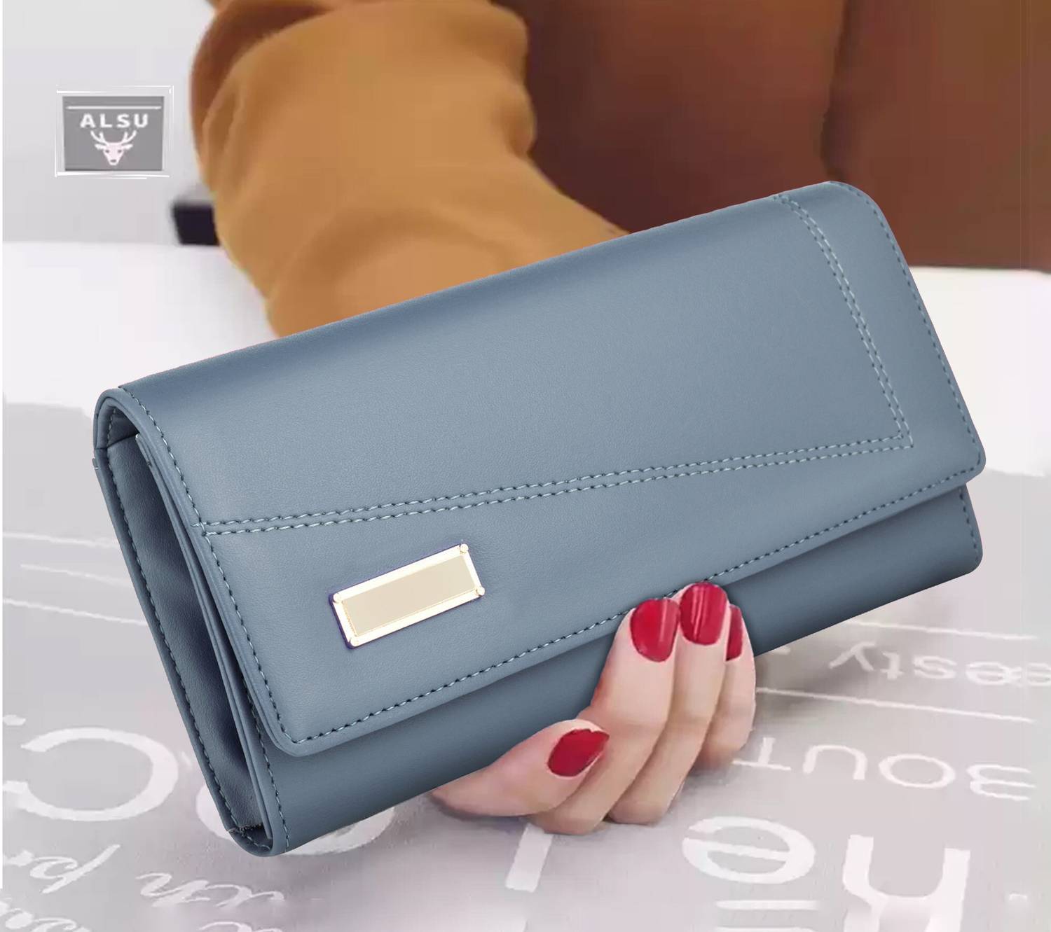ALSU Party, Casual, Formal Blue, Grey Clutch