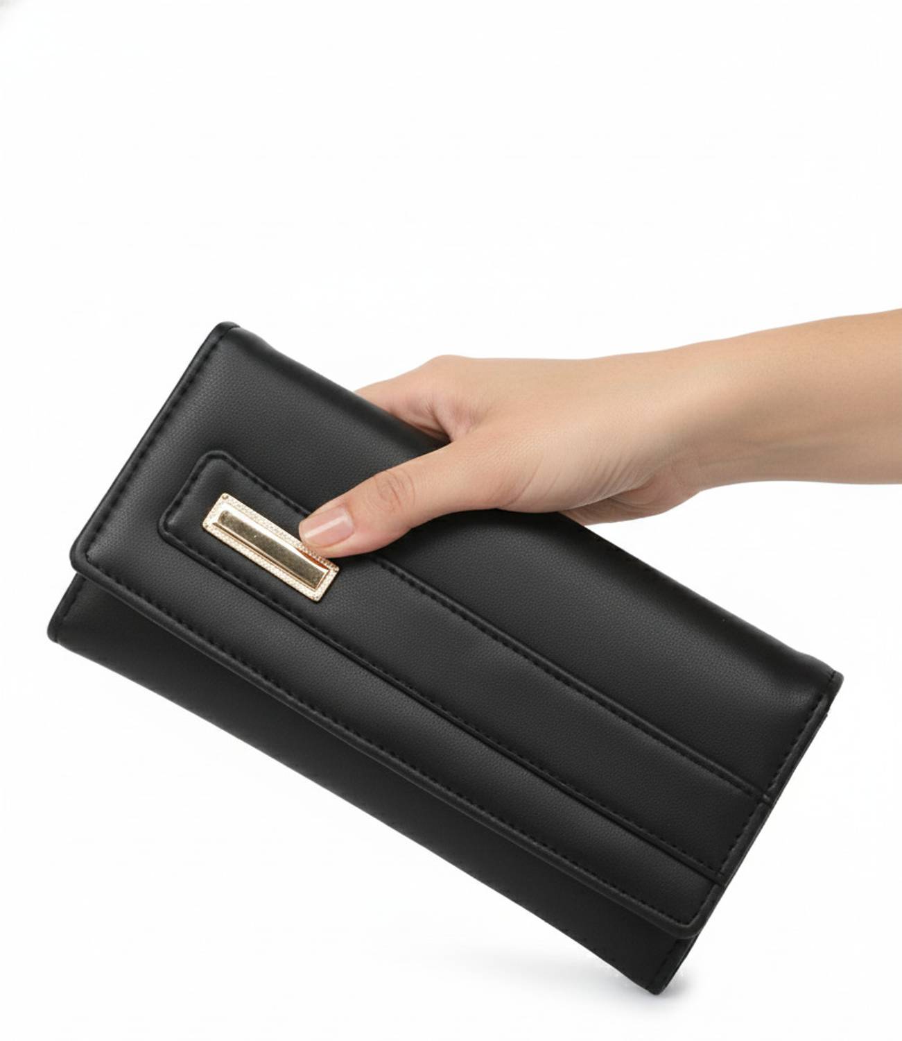 ARNLC Casual Black Clutch