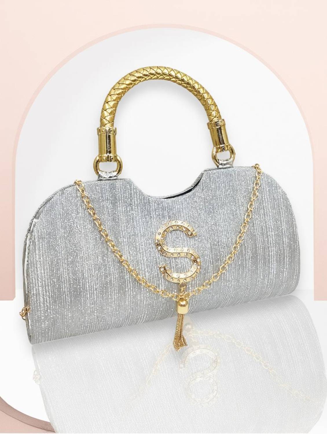 apricus Party Silver  Clutch