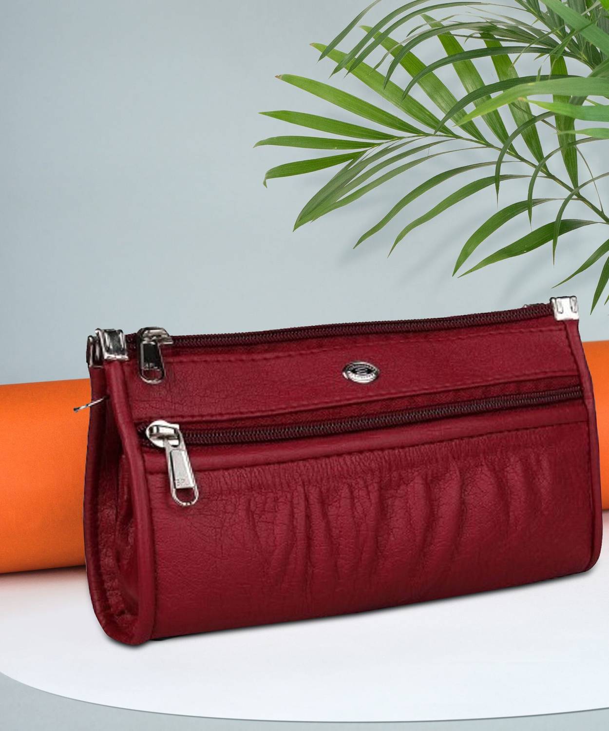 RAPID COSTORE Casual Maroon Clutch