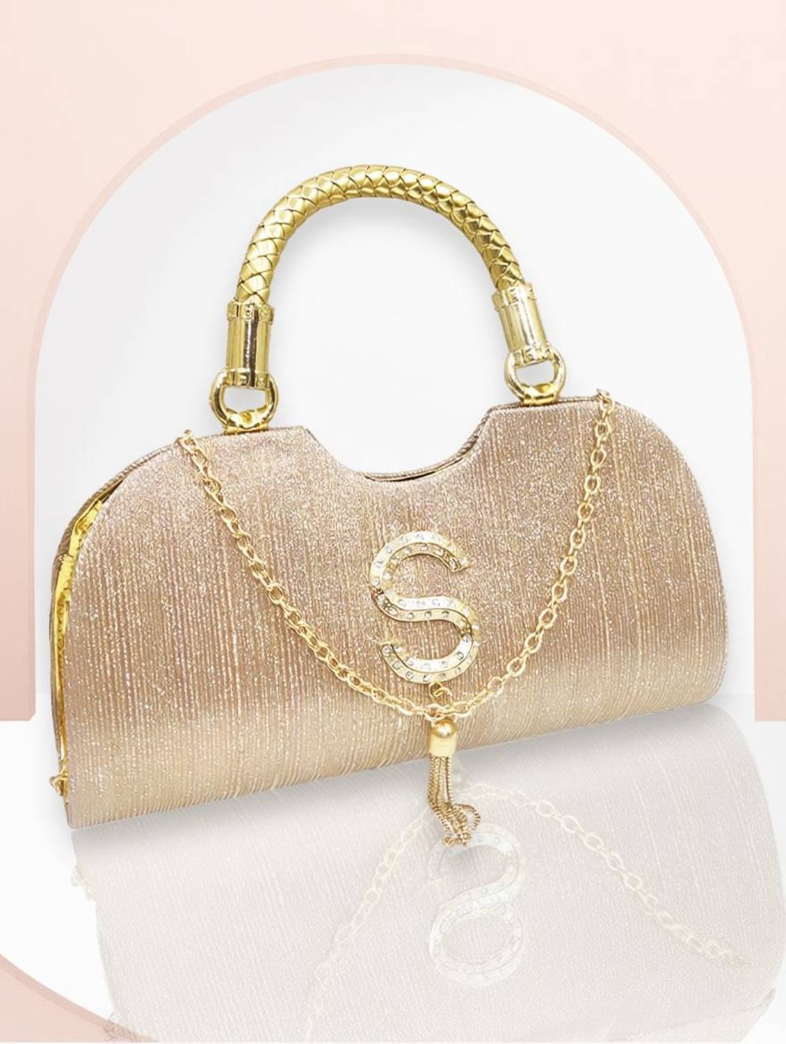 apricus Party Gold  Clutch