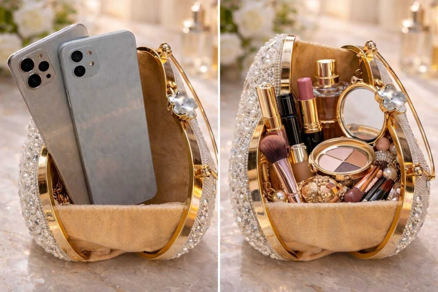 Image of FTSBags Party Silver Clutch