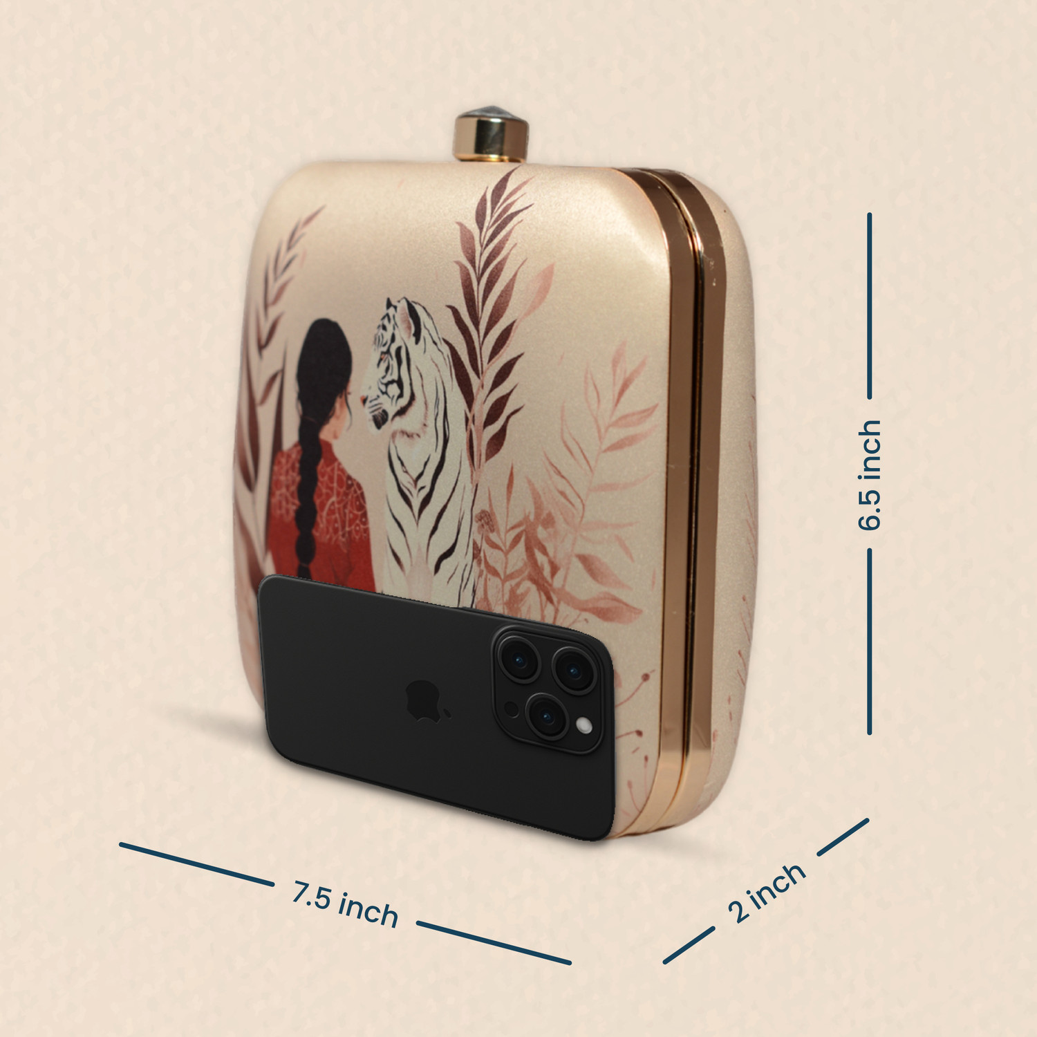 Image of ARTKLIM Casual Cream Clutch