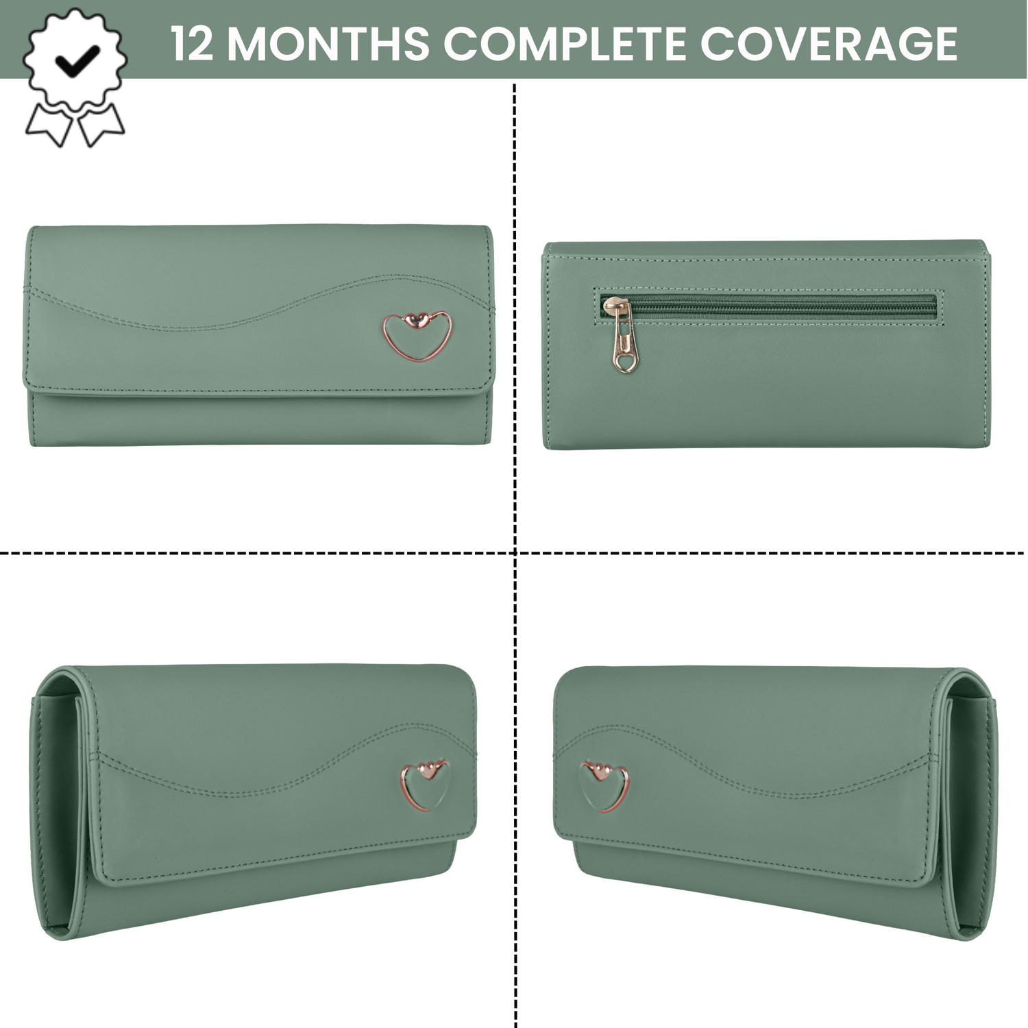 Image of VENTRO Casual, Formal, Party, Sports Light Green Clutch