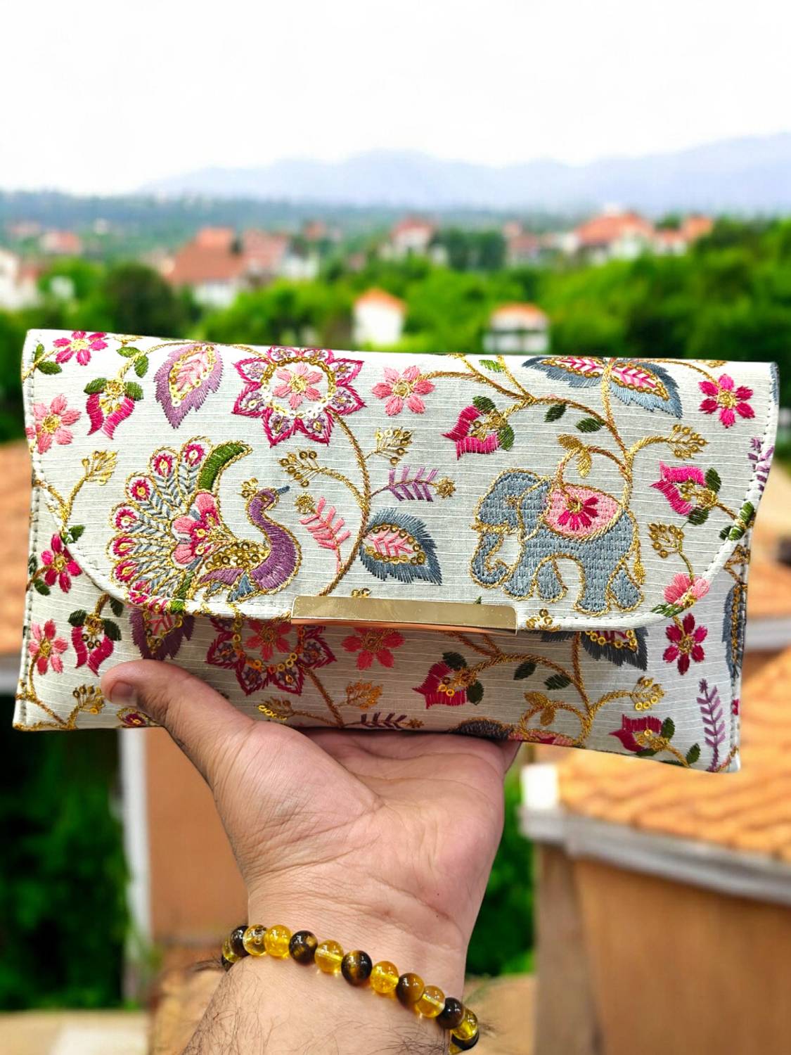 ANISHTRADERS Party Multicolor  Clutch