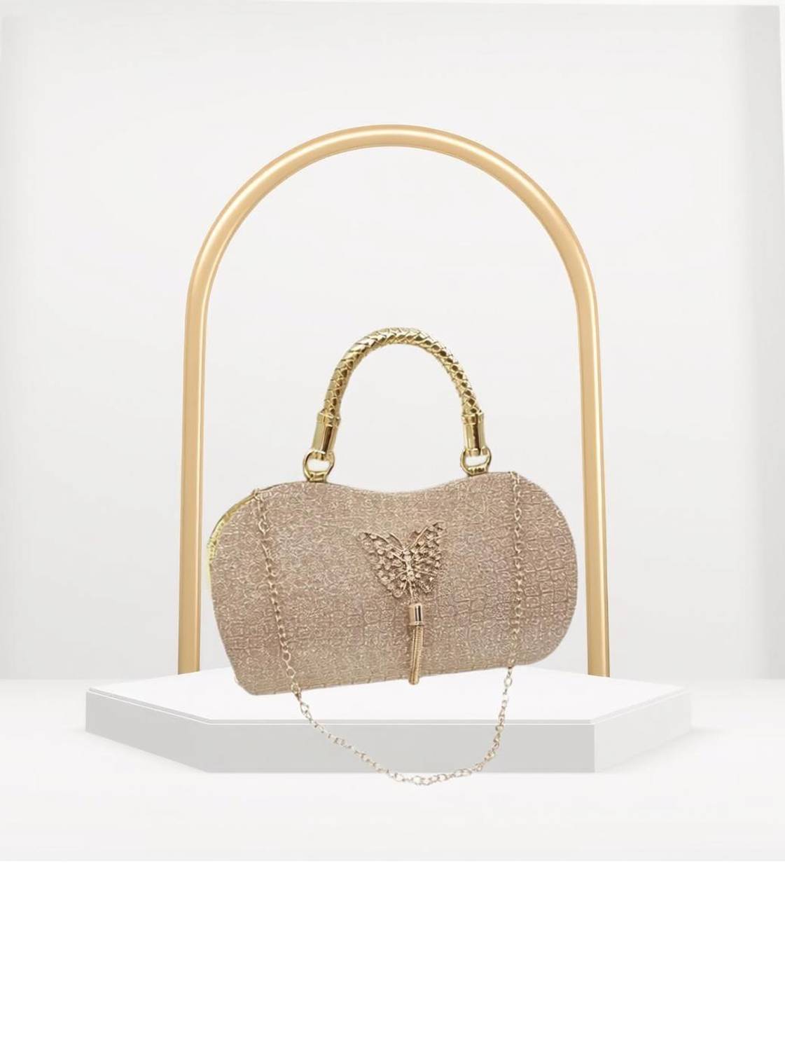 AFVION Party Gold Clutch