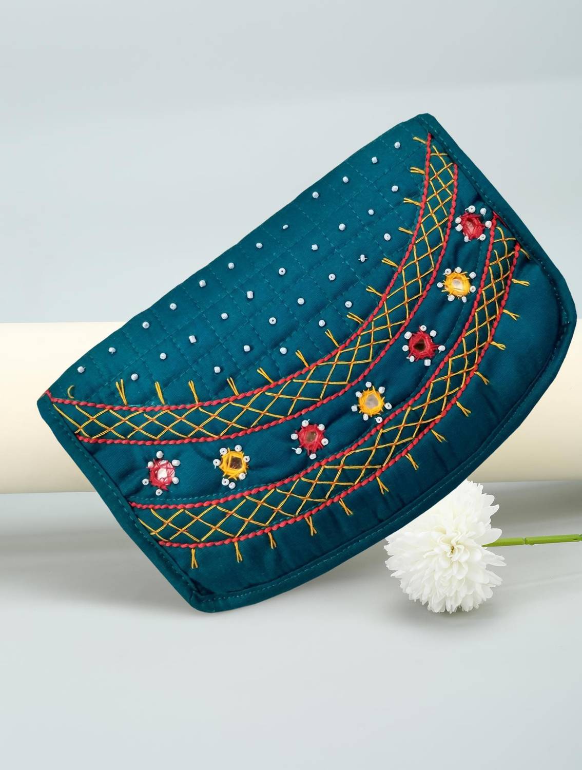 Belladona Party Green  Clutch