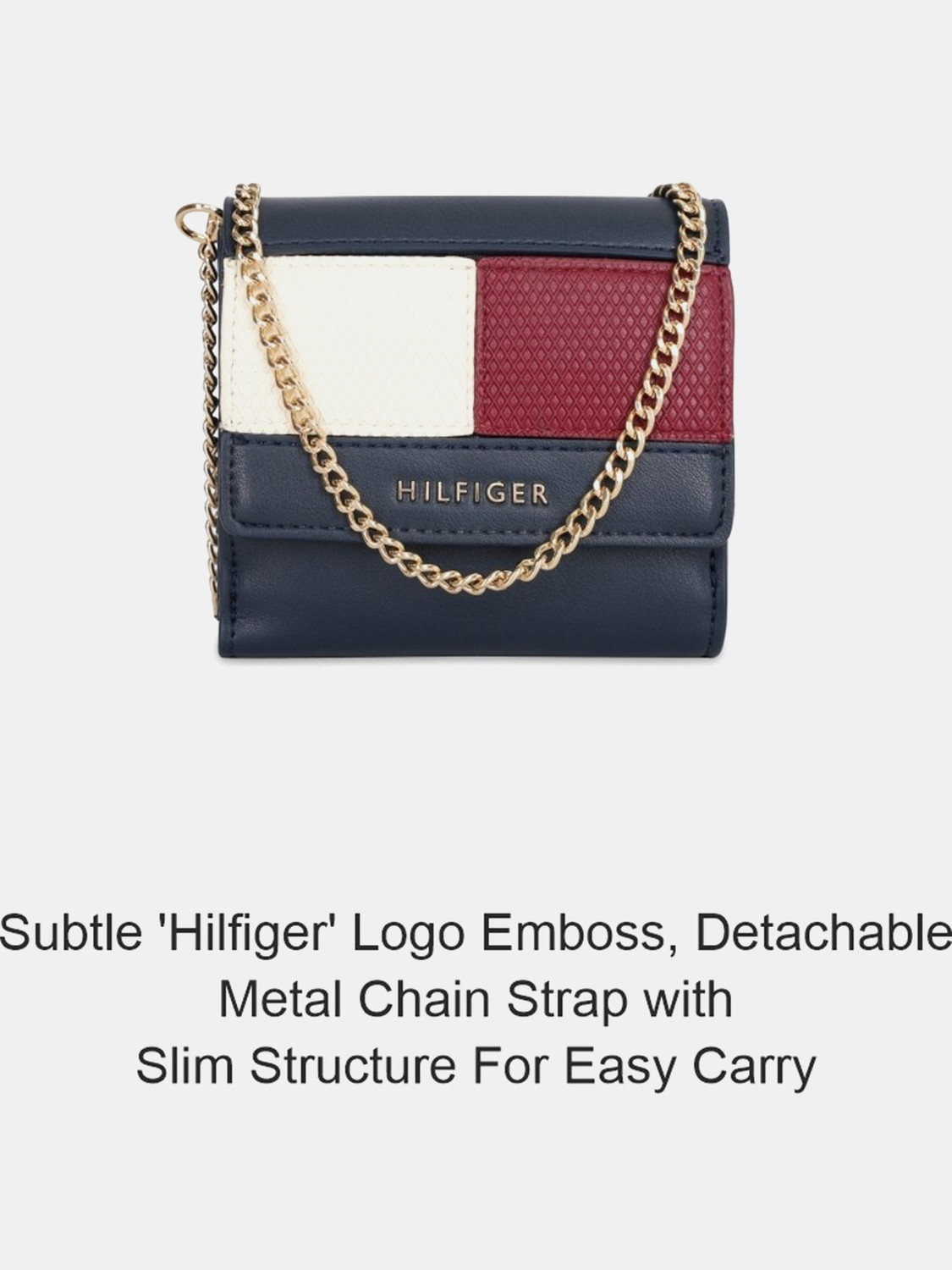 Image of TOMMY HILFIGER Casual Blue Clutch