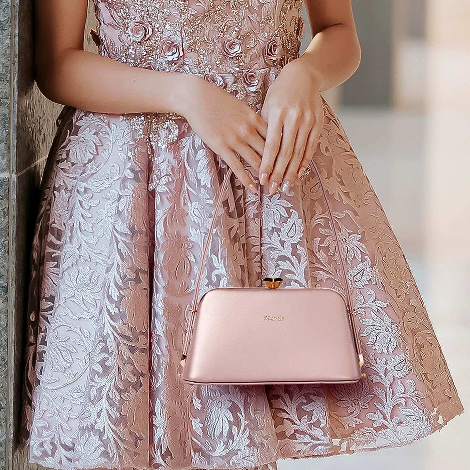 Image of Exotic Premium Party Pink Clutch