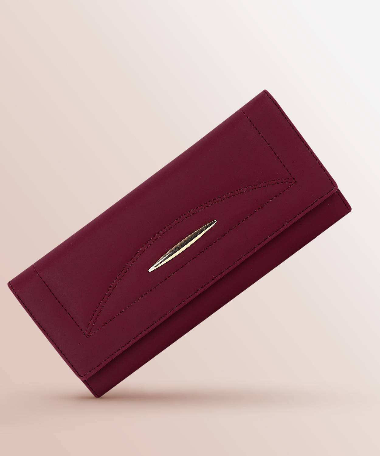 HouseOfCommon Casual Maroon Clutch