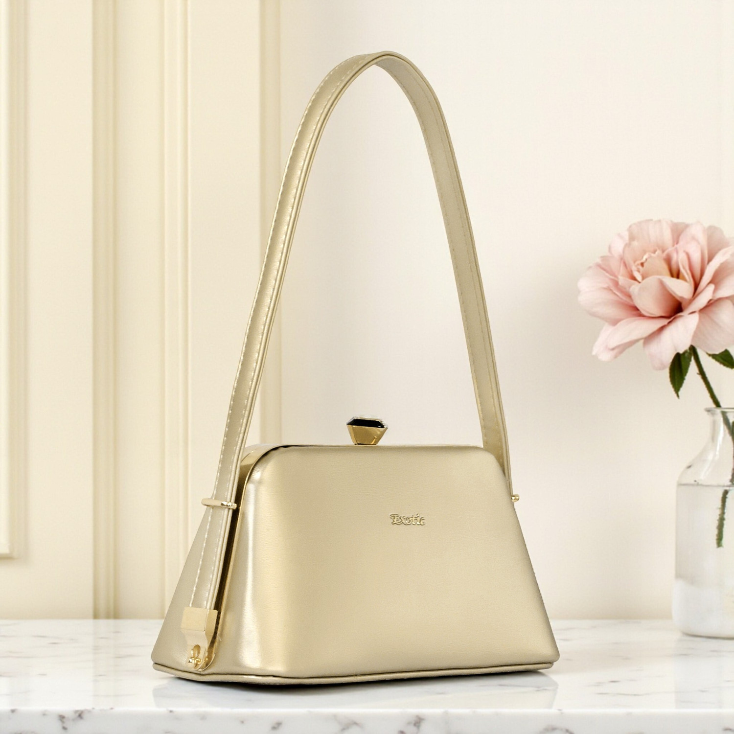 Image of Exotic Premium Party Gold Clutch