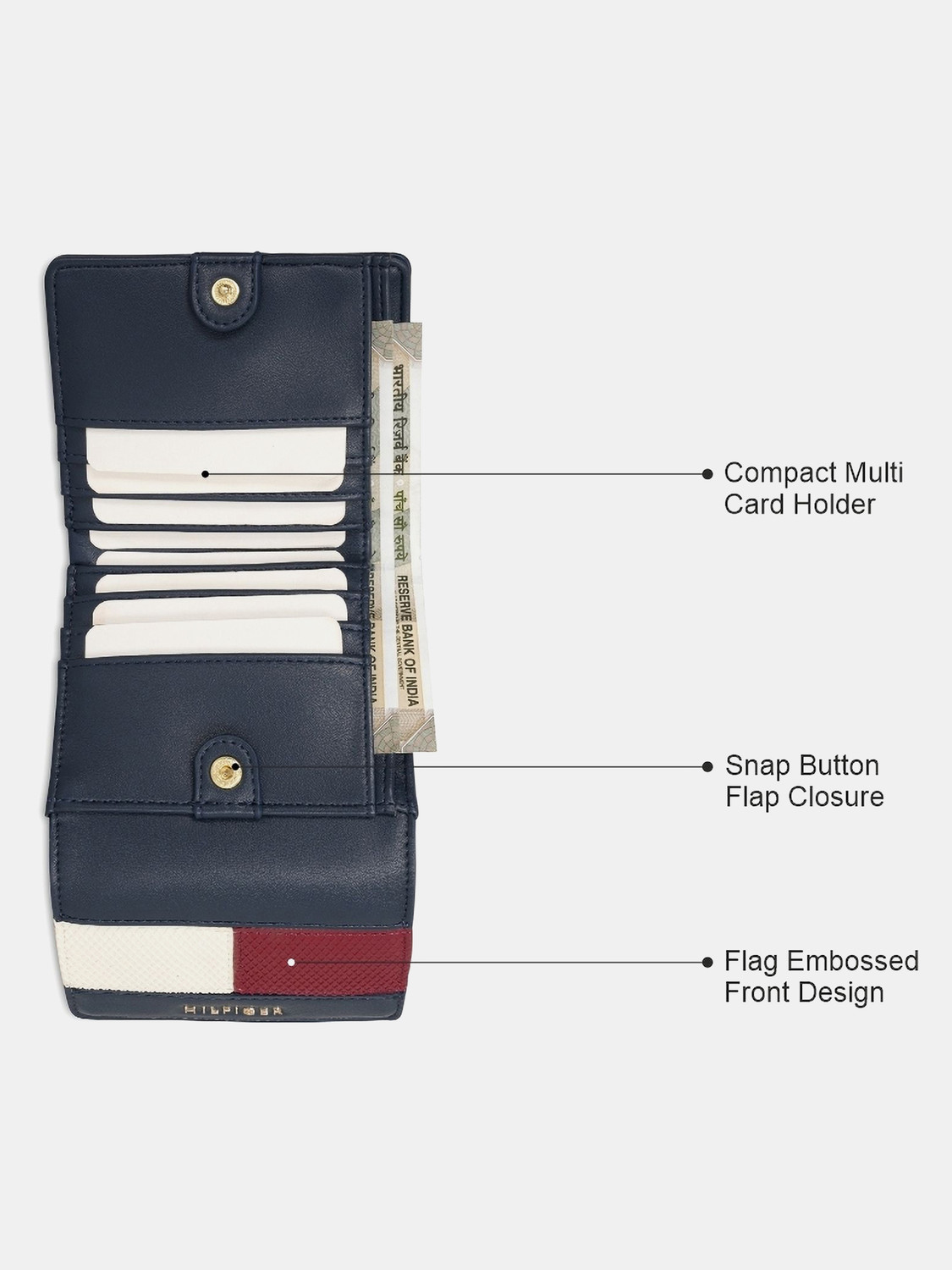 Image of TOMMY HILFIGER Casual Blue Clutch
