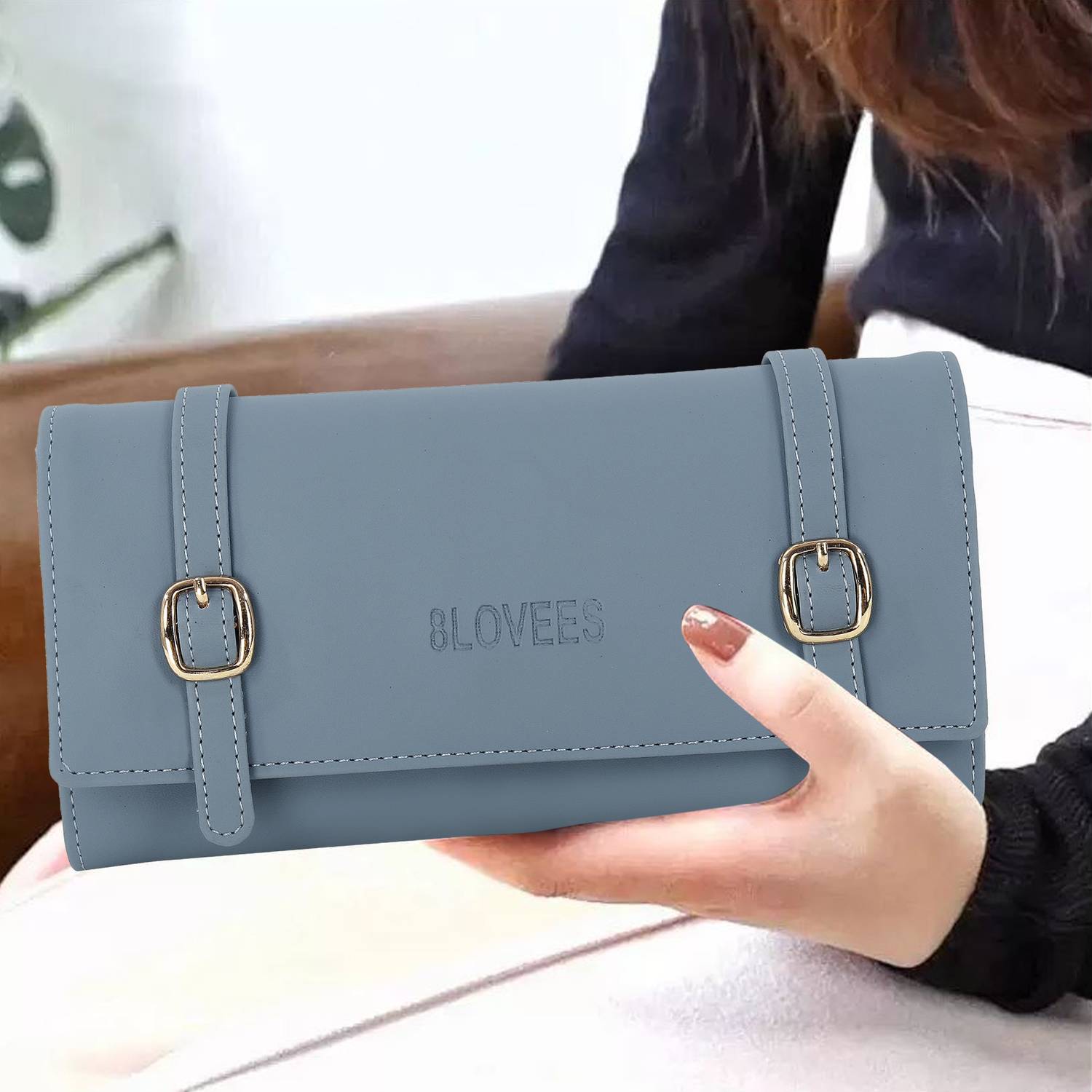 8LOVEES Formal Grey Clutch