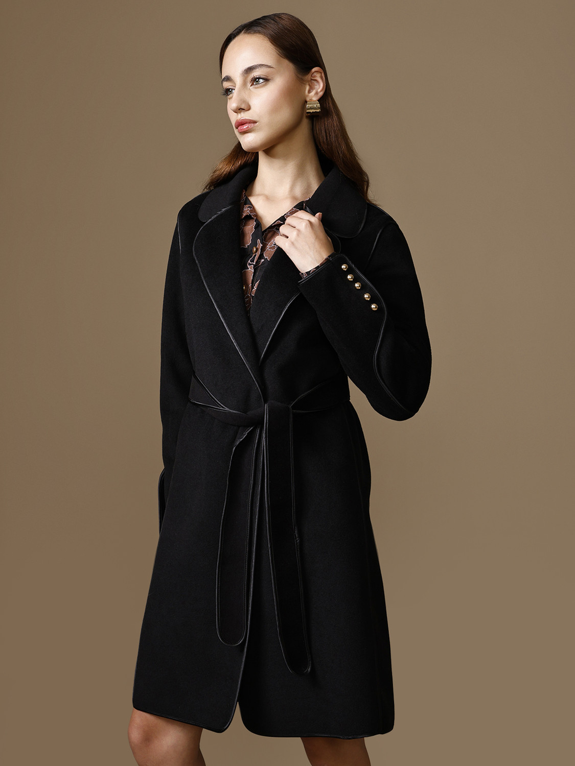 Image of KAZO Knitted Solid Coat