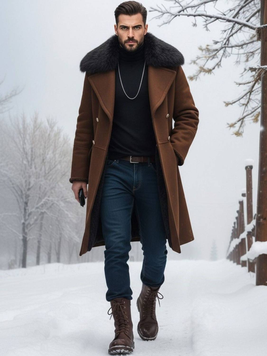 Mast & Harbour Wool Solid Coat - Image 1