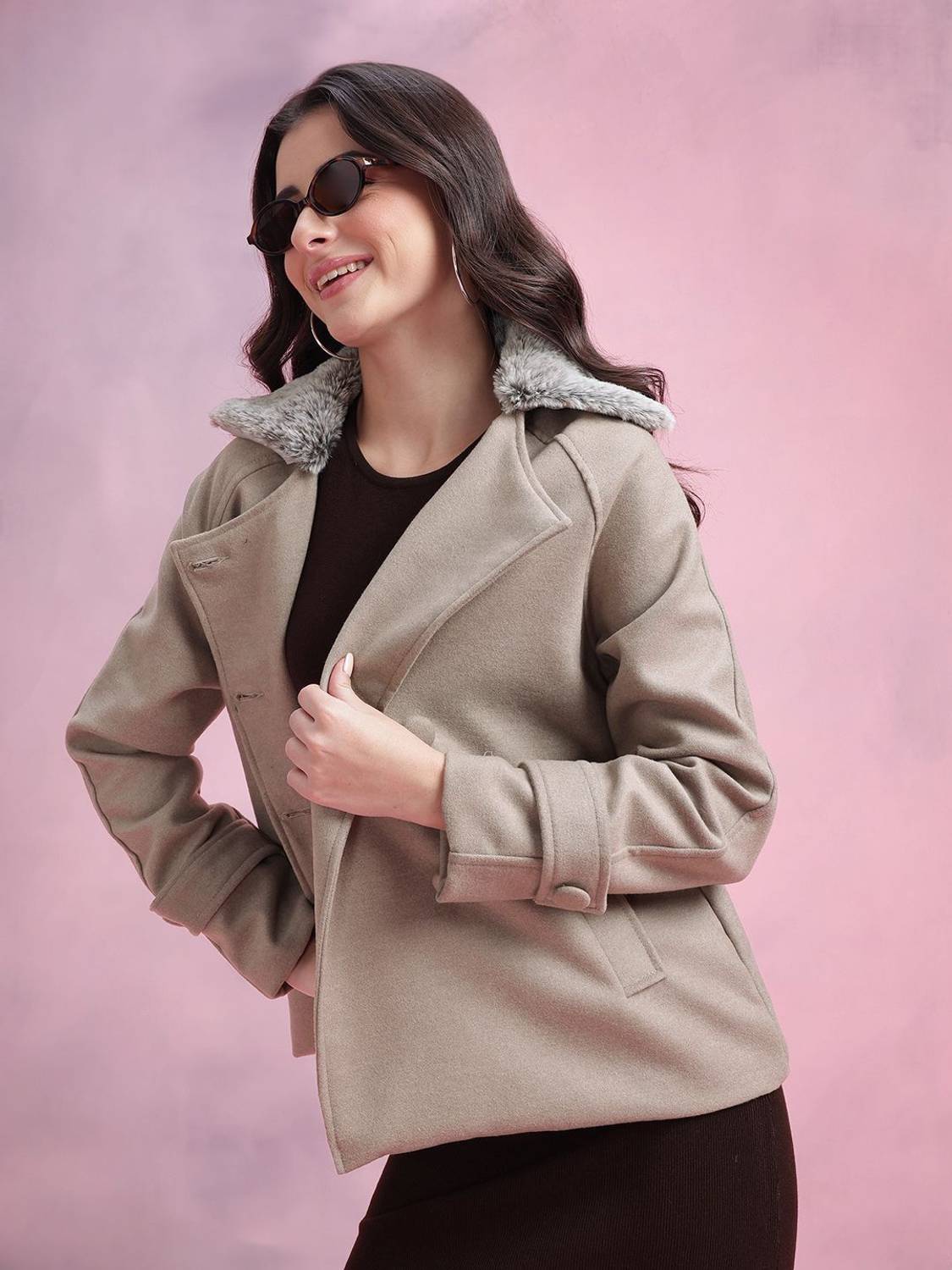 Dressberry Polyester Coat - Image 1