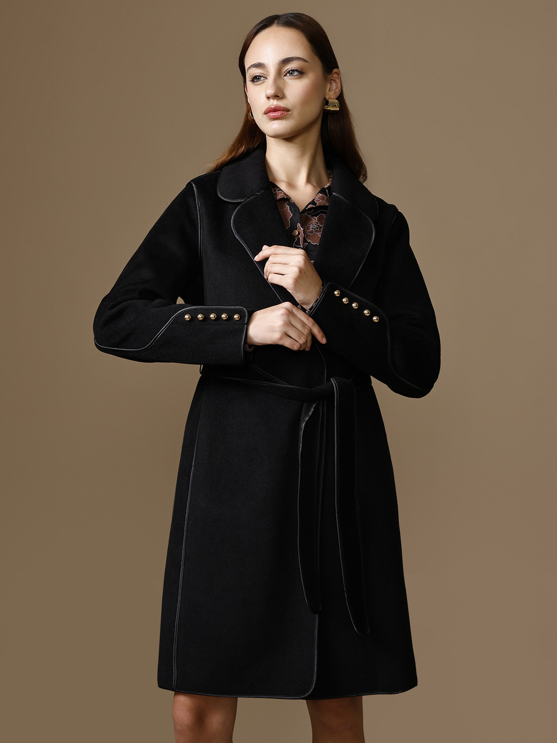 Image of KAZO Knitted Solid Coat
