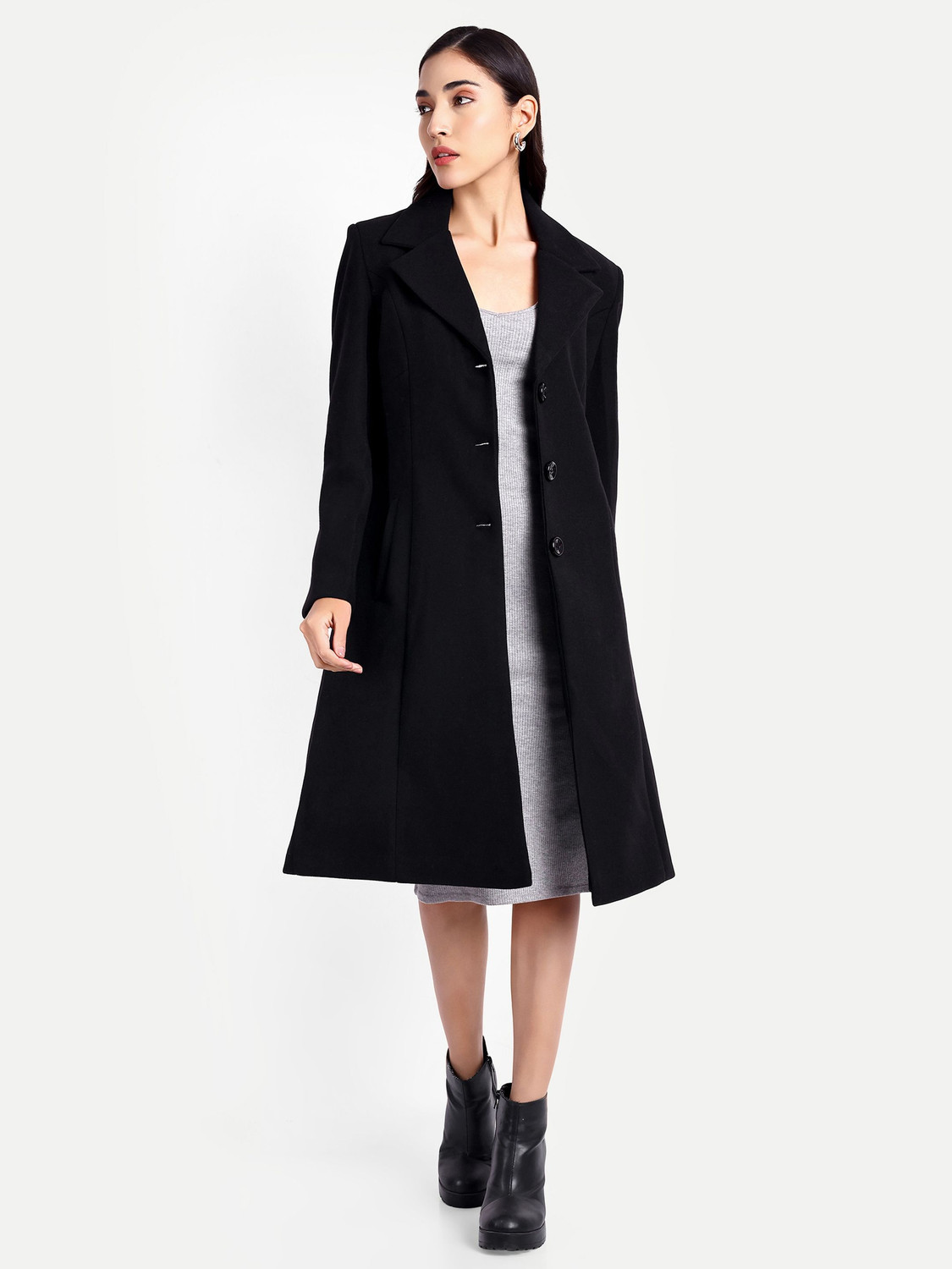 Image of Hautemoda Tweed Solid Coat