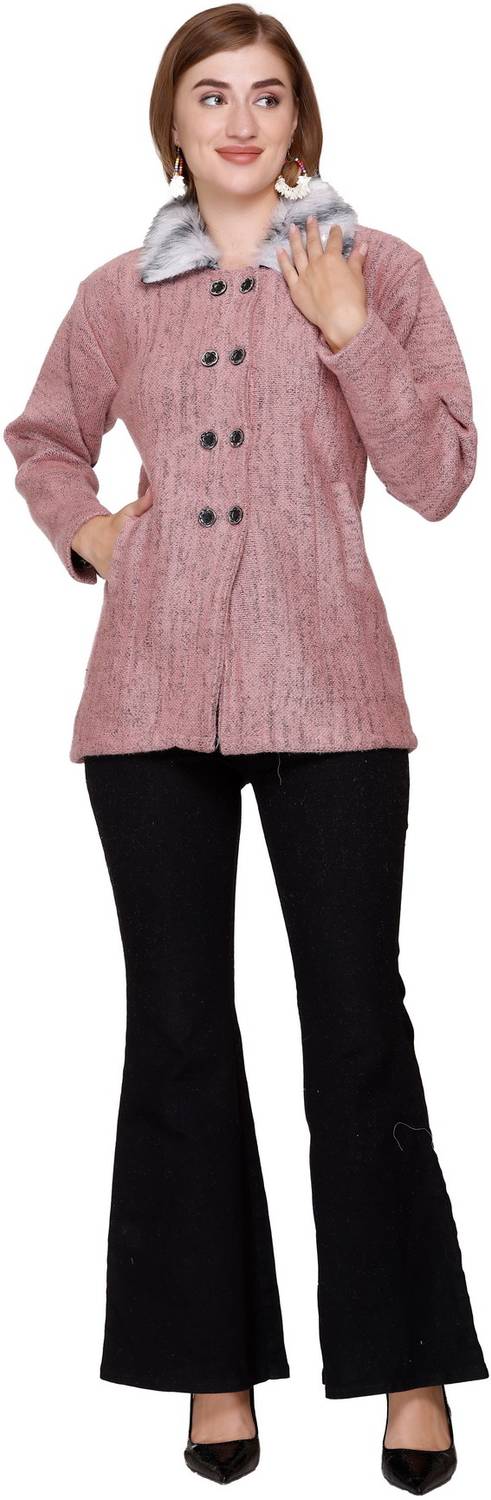 Biwu 100% Wool Striped Coat