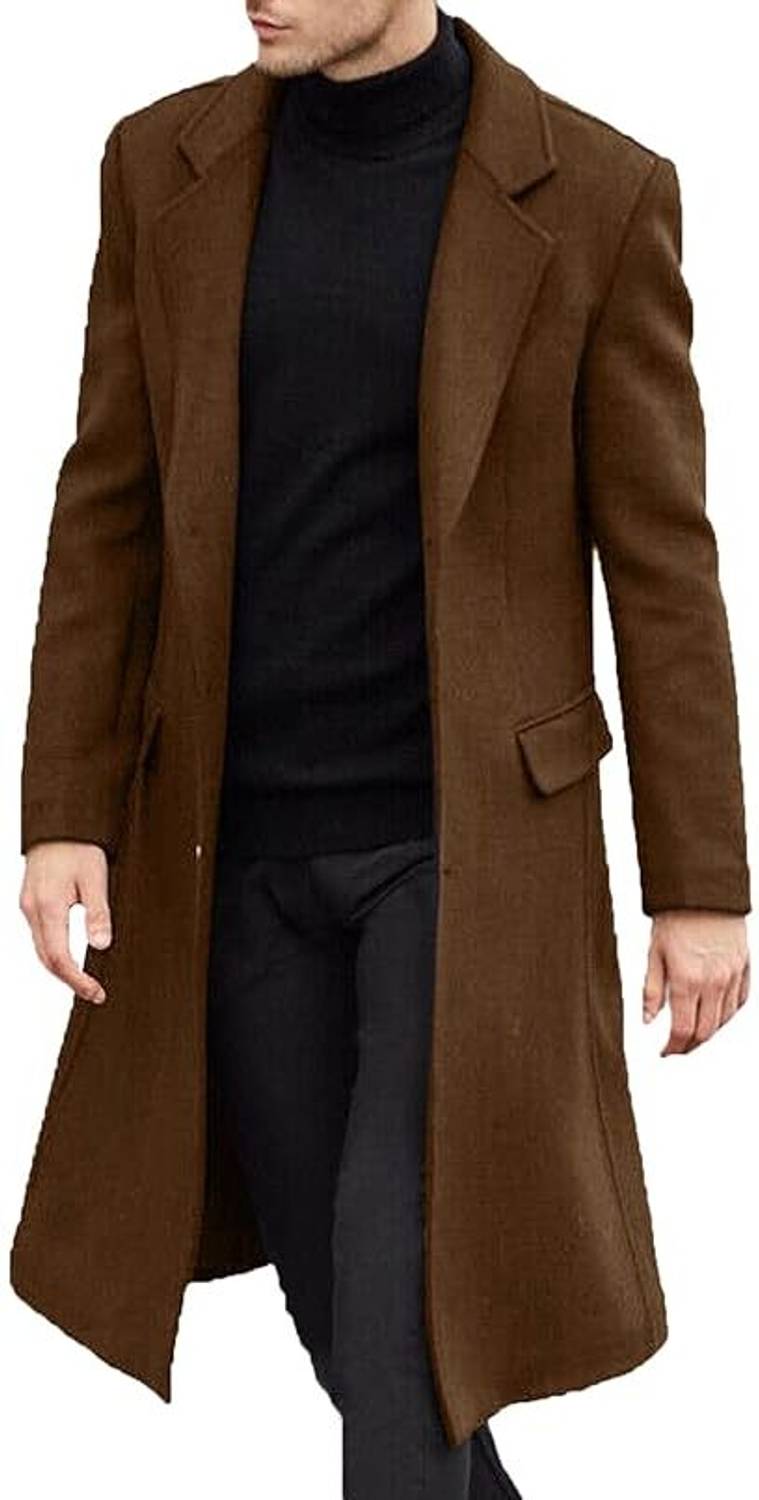 FIZZOQI Wool Solid Coat
