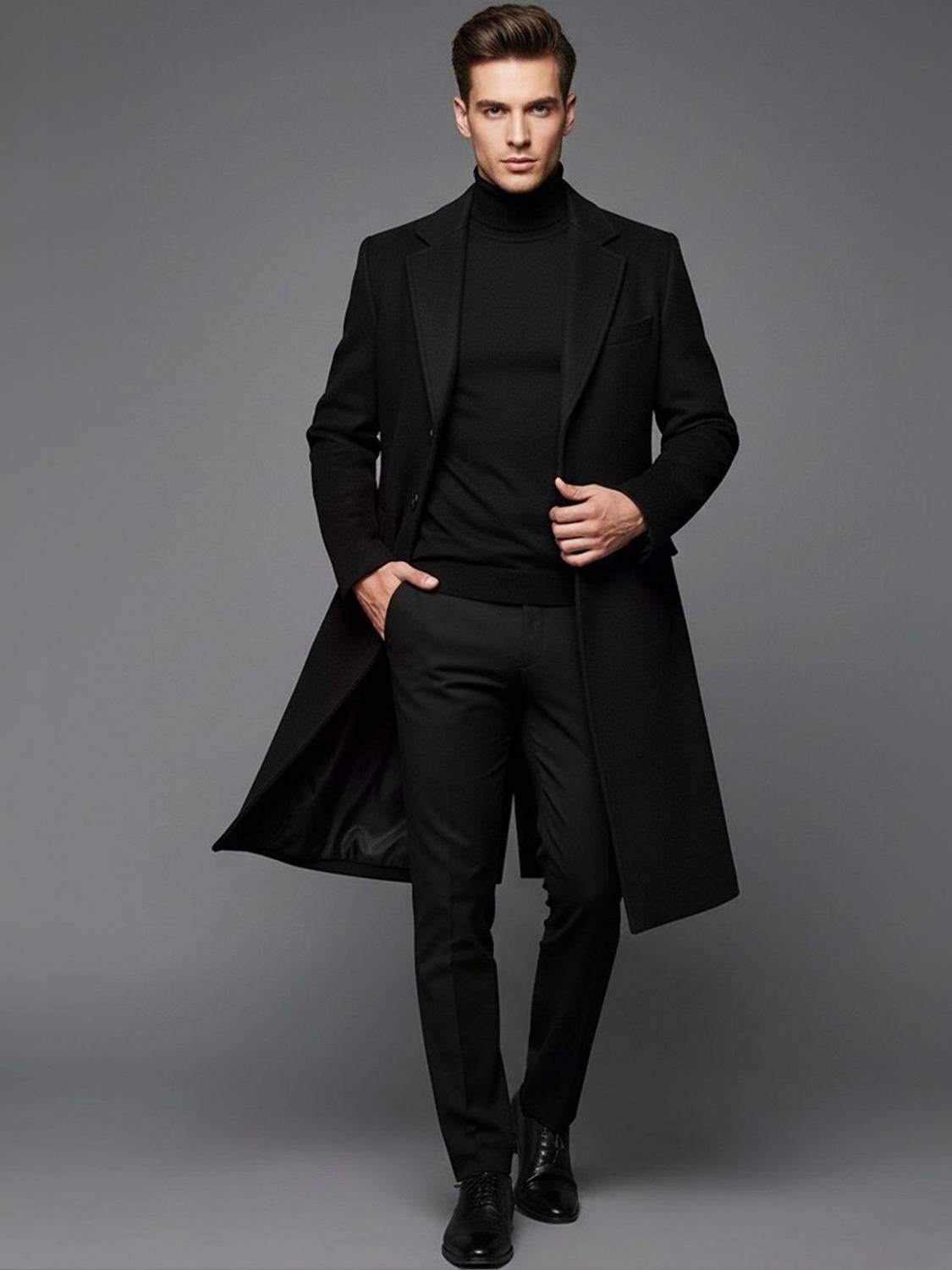 HERE&NOW Wool Solid Coat - Image 1