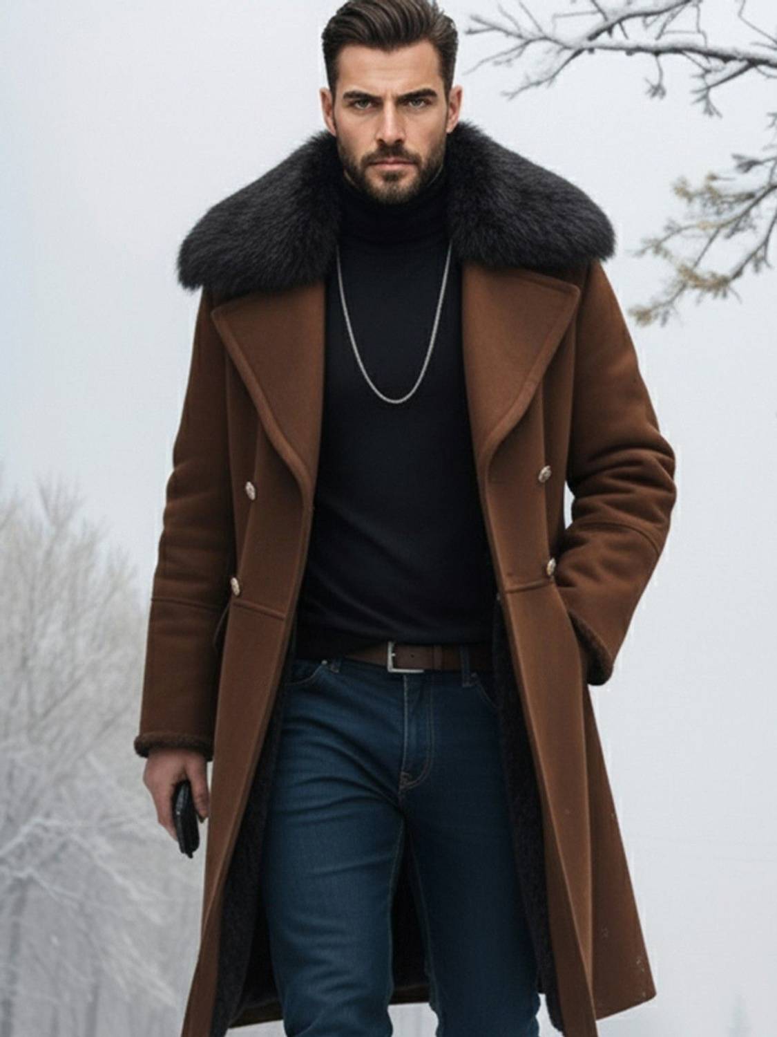 Mast & Harbour Wool Solid Coat - Image 2