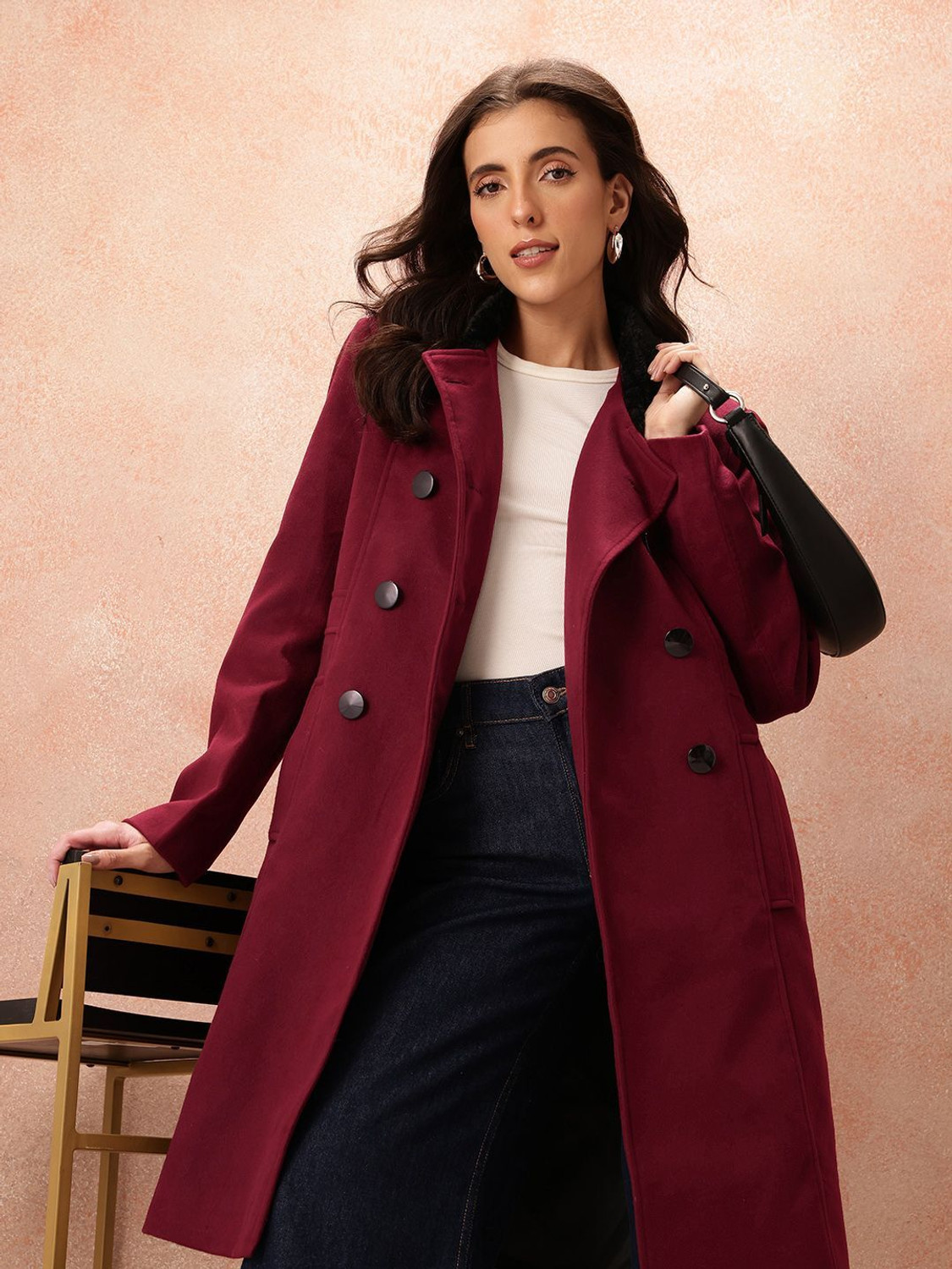 Image of all about you Polyester Coat