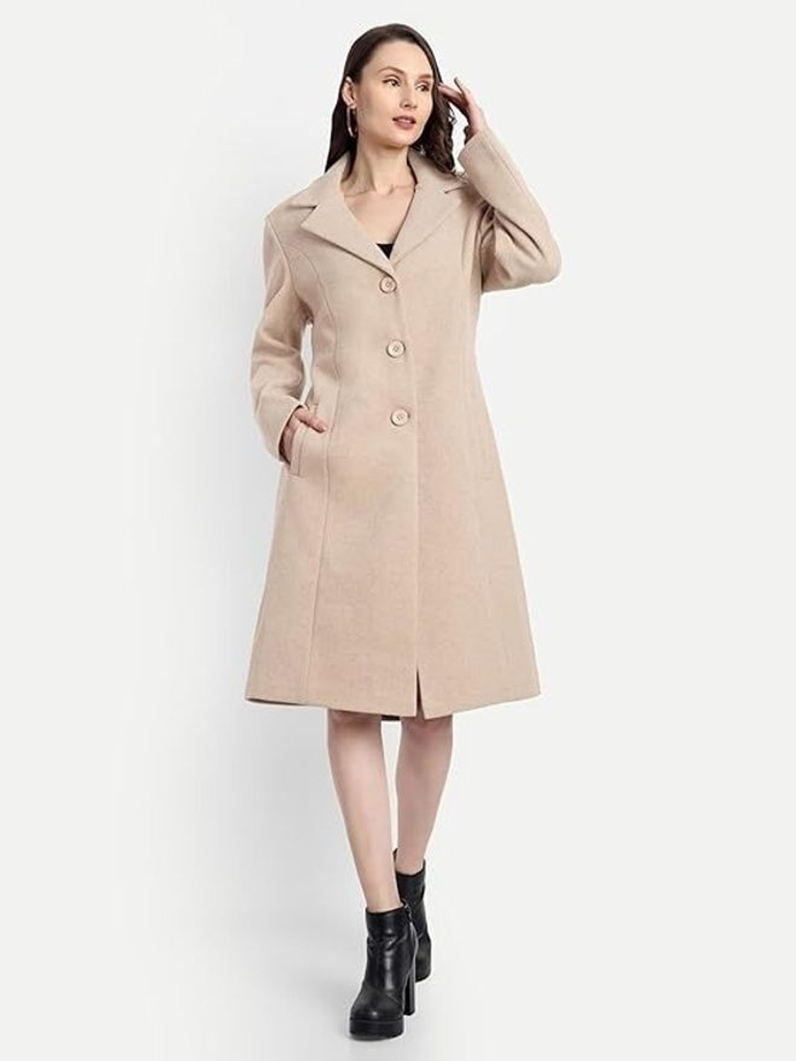 Image of Hautemoda Tweed Solid Coat