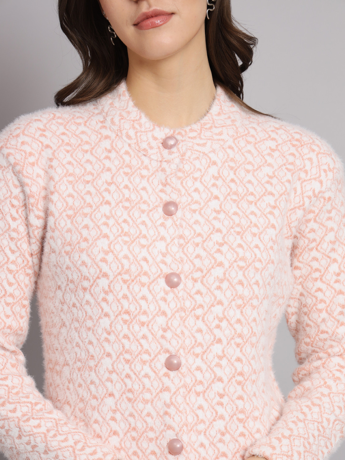 Image of ASDF Wool Blend Embellished Coat