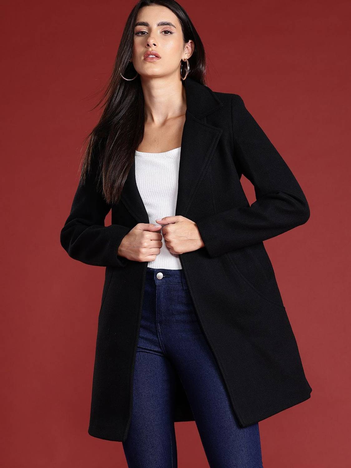all about you Polyester Solid Coat