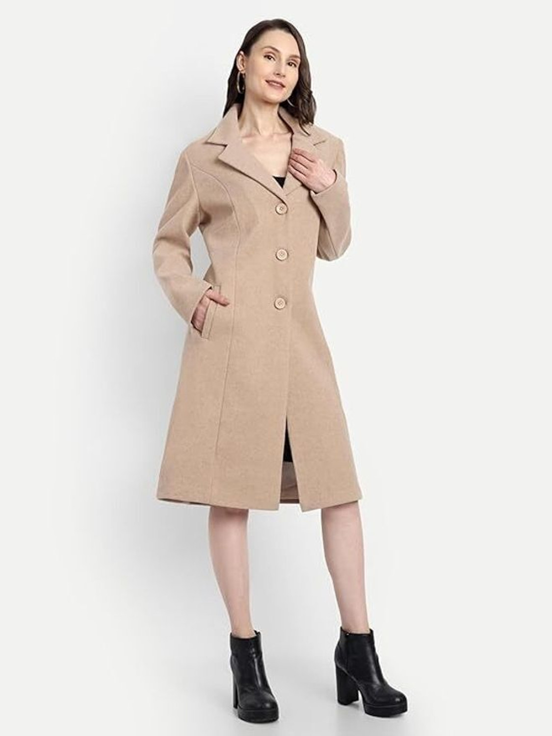 Image of Hautemoda Tweed Solid Coat