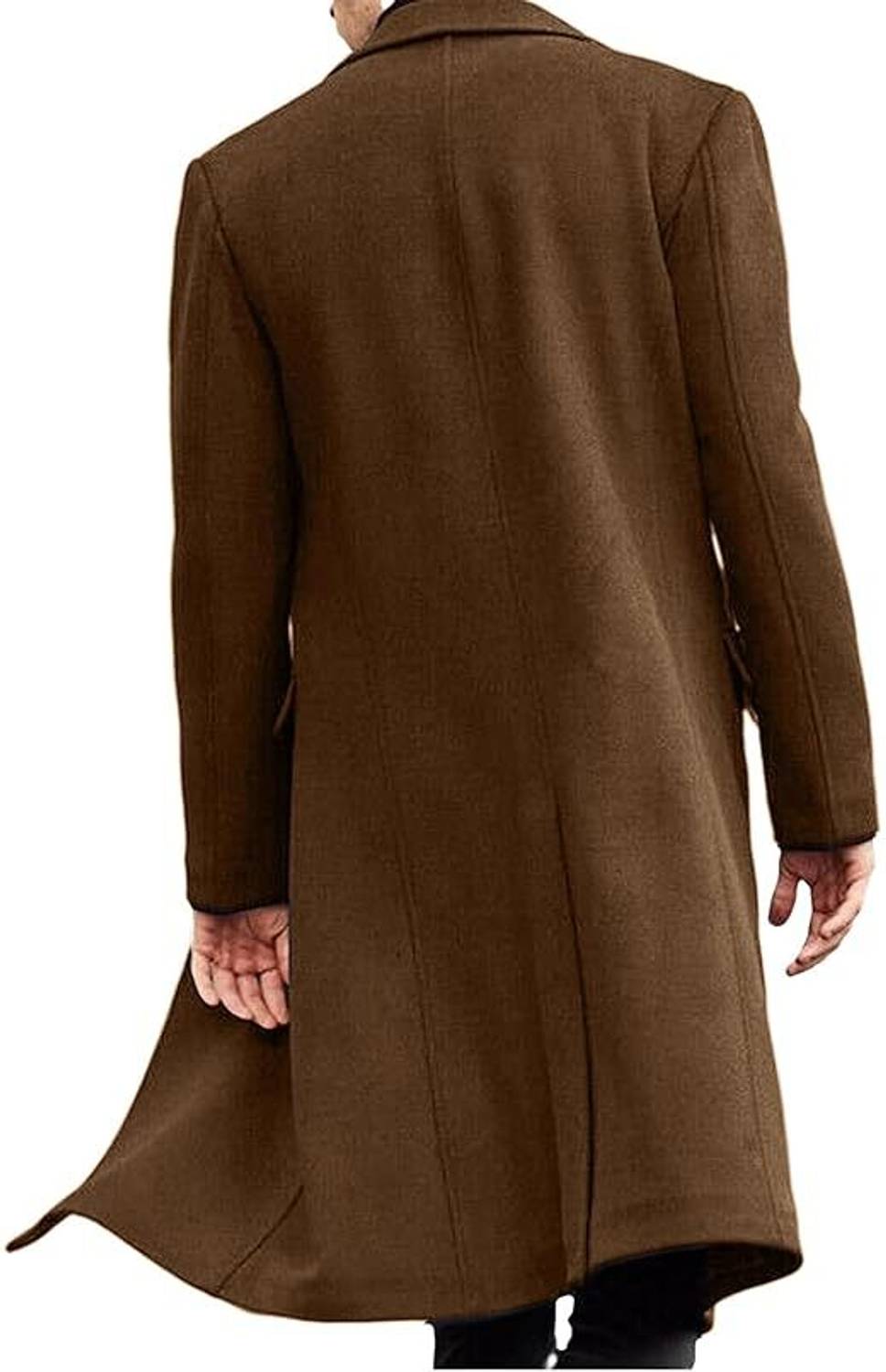 FIZZOQI Wool Solid Coat - Image 2