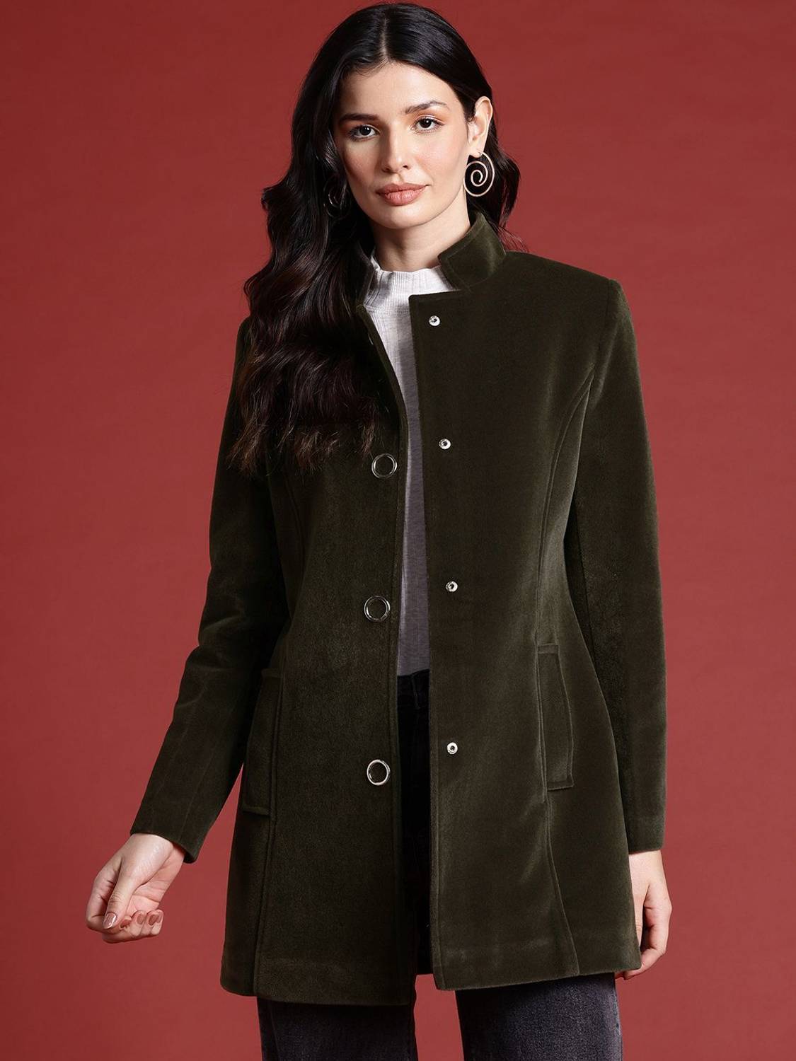 all about you Polyester Coat