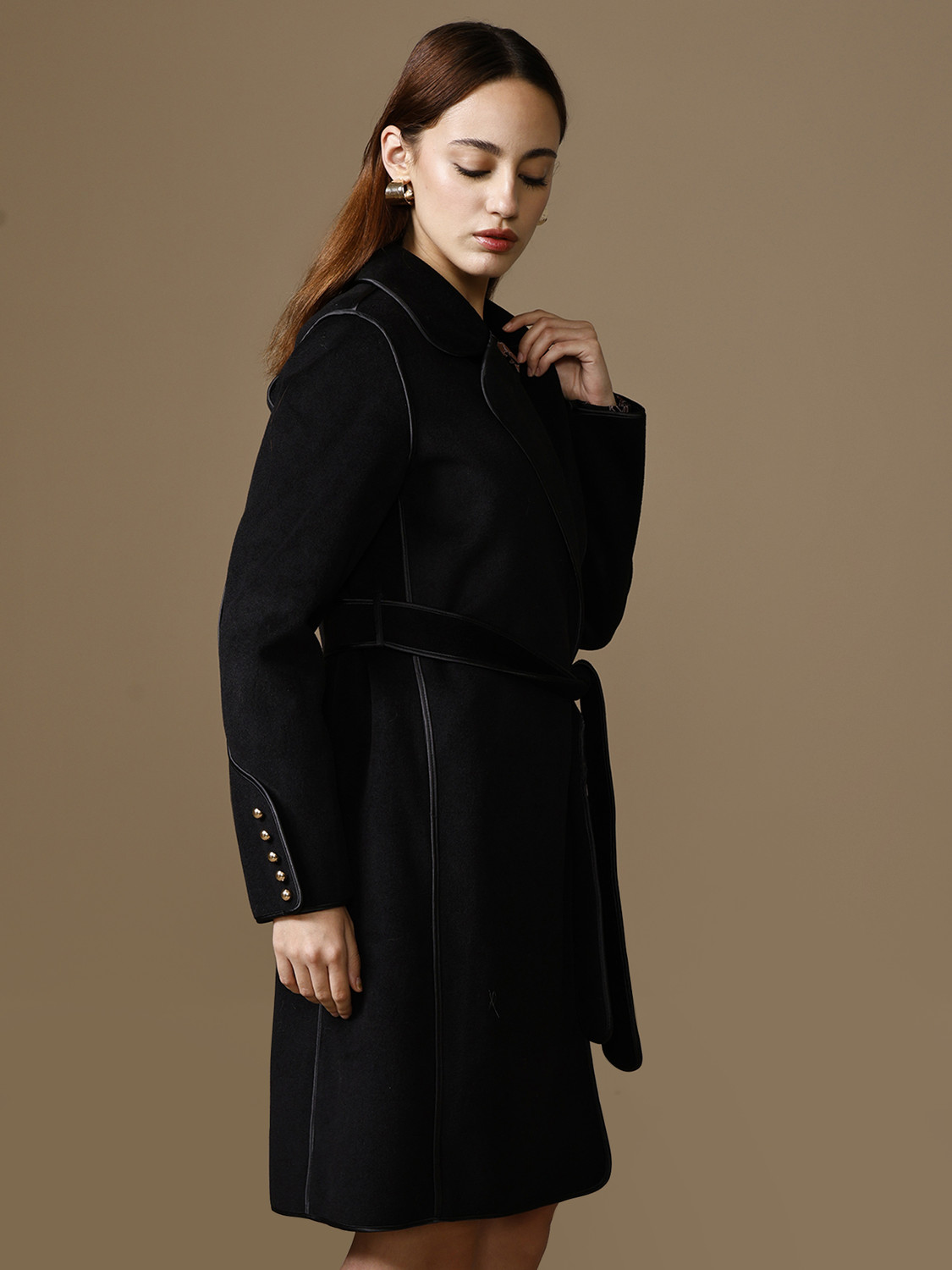 Image of KAZO Knitted Solid Coat