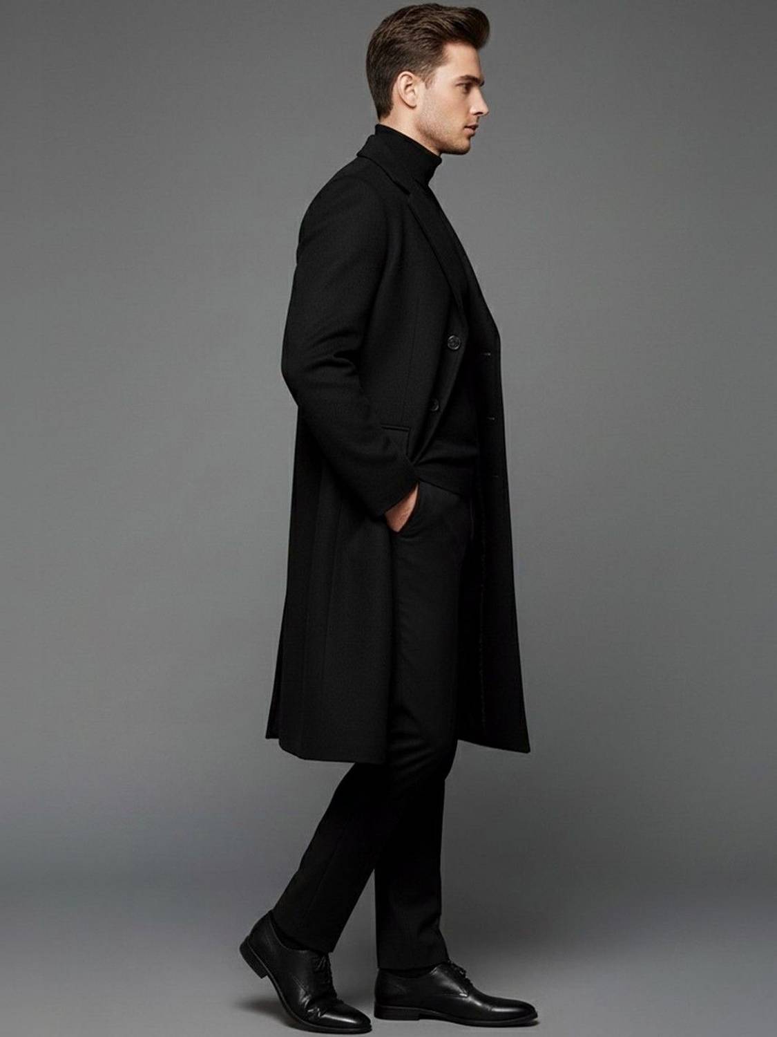 HERE&NOW Wool Solid Coat - Image 2
