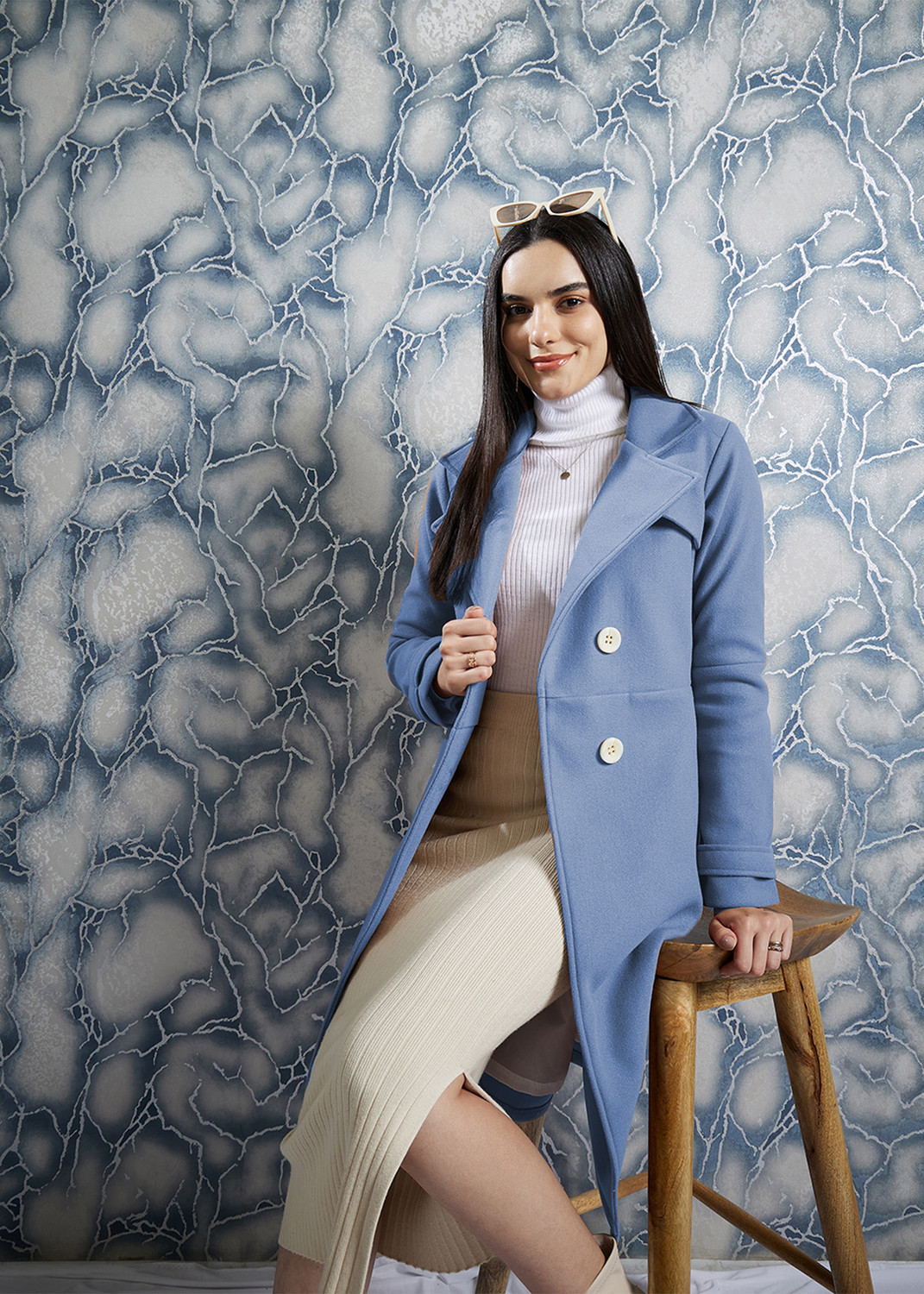 Image of ATHENA Wool Solid Coat
