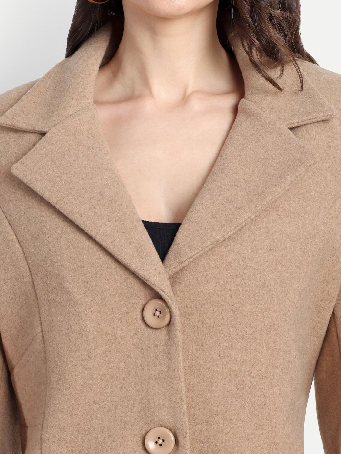 Image of Hautemoda Tweed Solid Coat