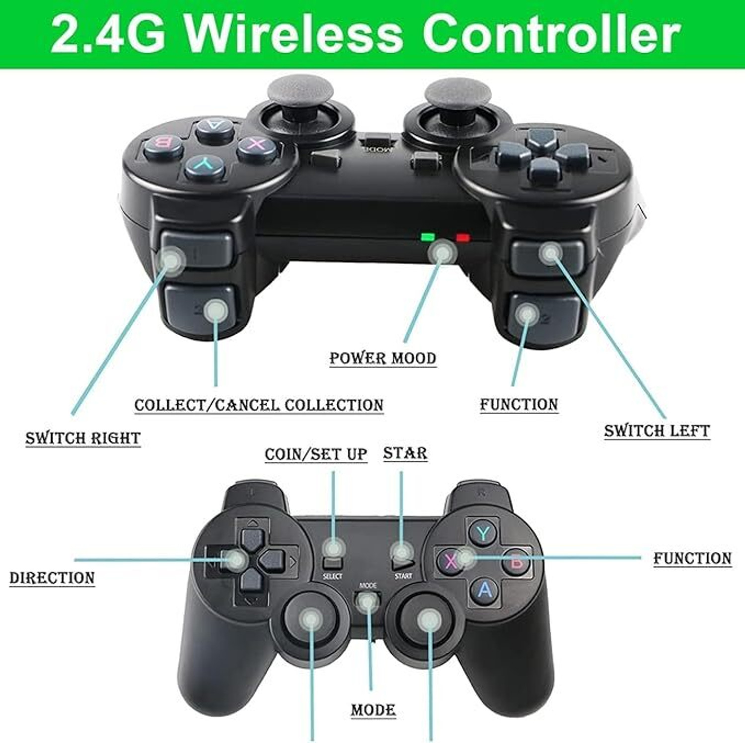 Image of Timkolas 2.4G Wireless TV Video Game With 4K HD Output & 23 Emulator Limited Collector's Edition with Game and Expansion Pack