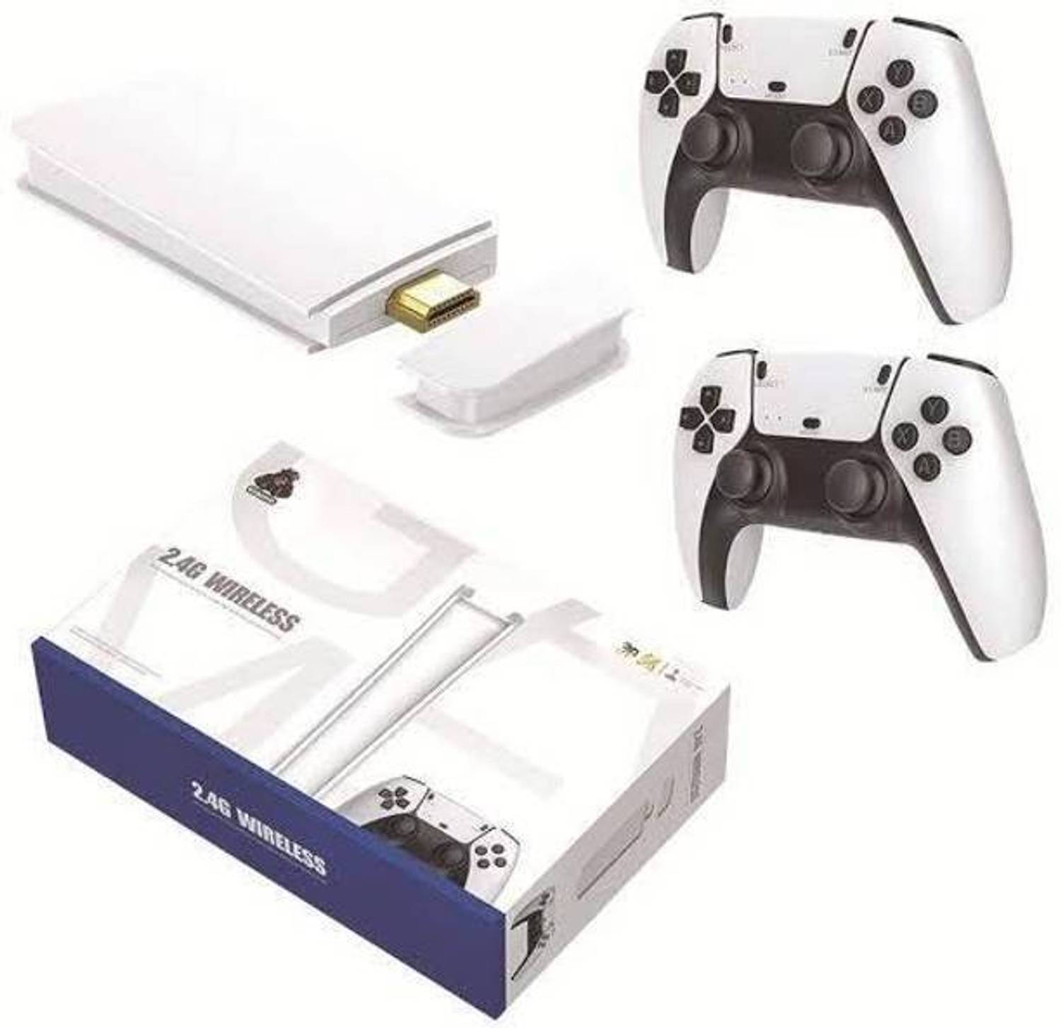 Timkolas M15 4K HD Tv video game with 4K Ultra Game Stick & Dual 2.4G Wireless Gamepads_5 32 GB with Super Mario Bros, Contra, Adventure Island, Double Dragon, Mortal , Tekken 3
