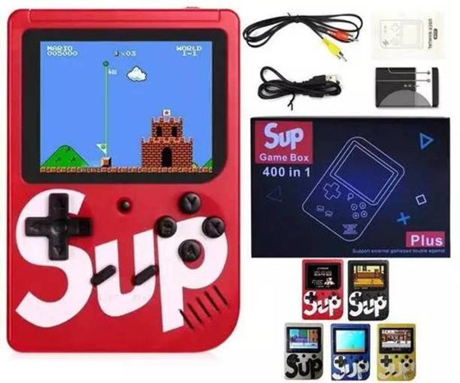 400Games in 1 Sup Video Game with USB,Portable for Kids Boys and Girls_18 5th Anniversary Edition